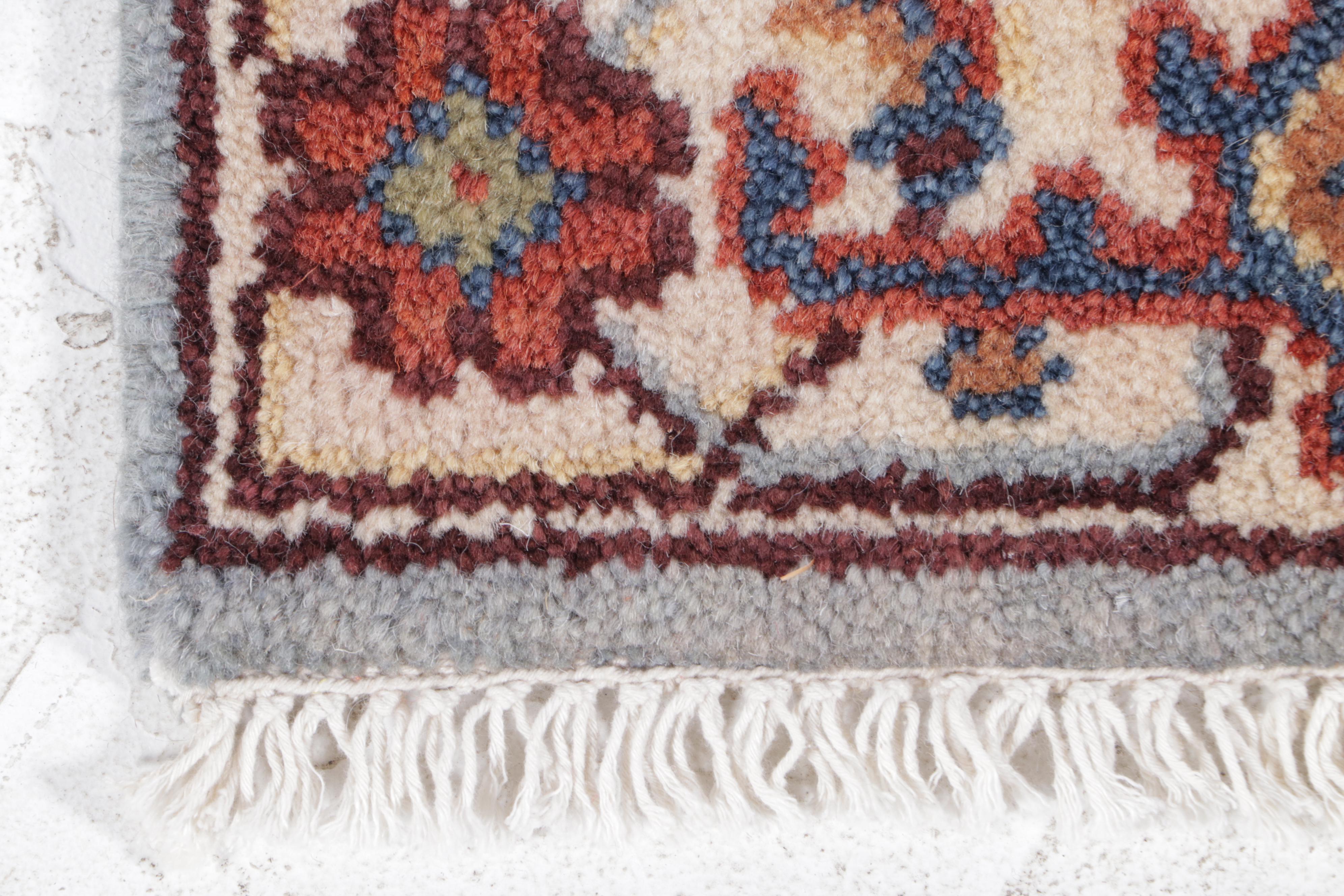 2'6 x 8'1 Hand-Knotted Indo-Persian Serapi Carpet Runner