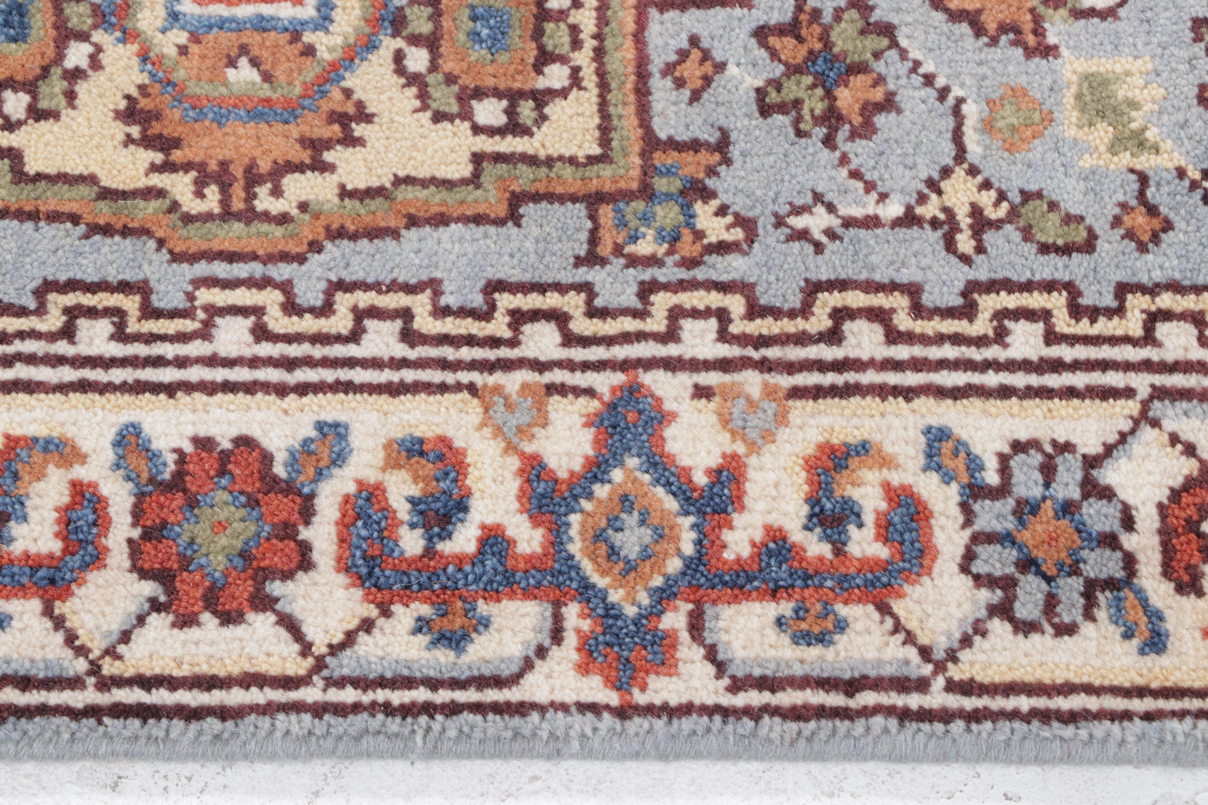 2'6 x 8'1 Hand-Knotted Indo-Persian Serapi Carpet Runner