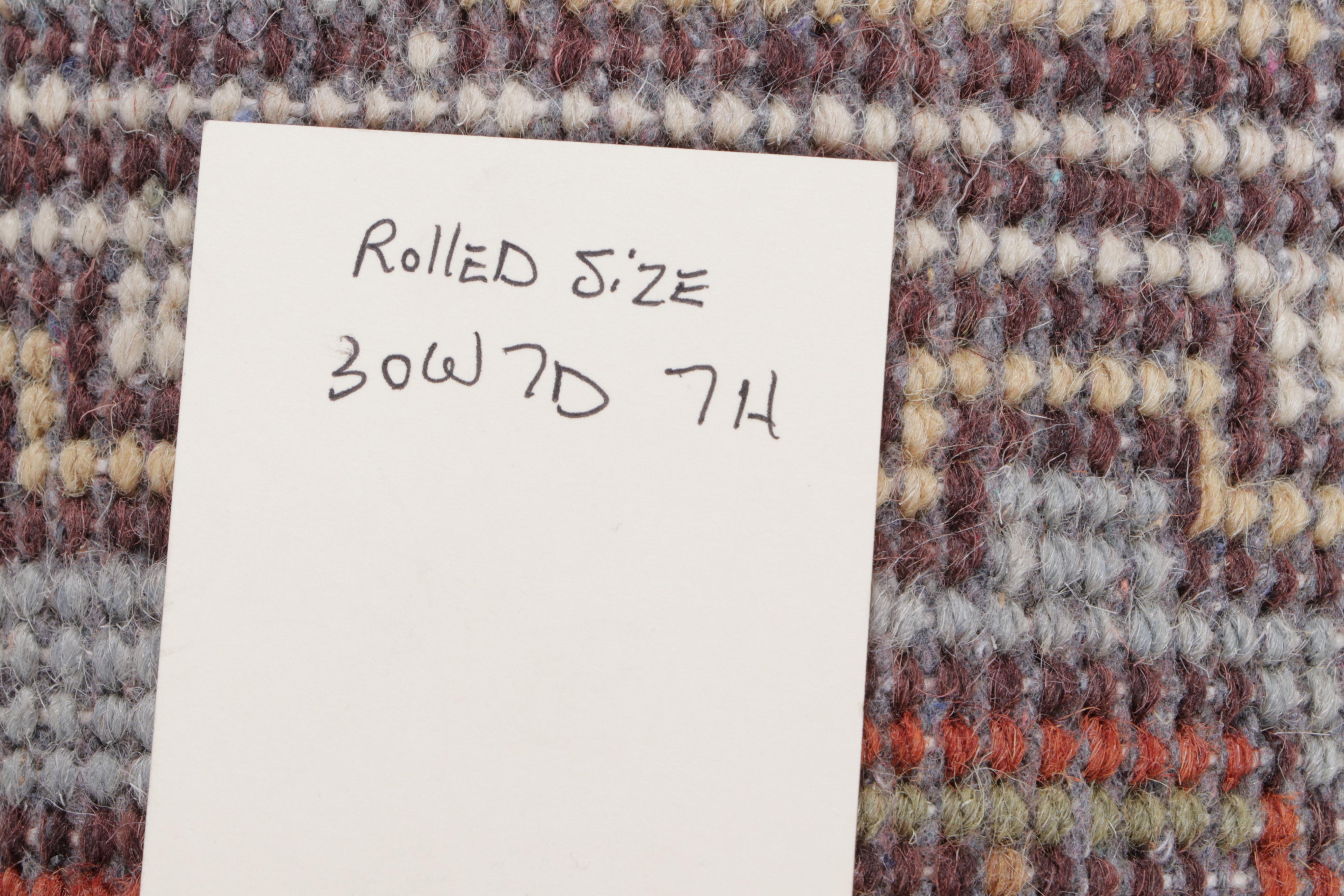 2'6 x 8'1 Hand-Knotted Indo-Persian Serapi Carpet Runner