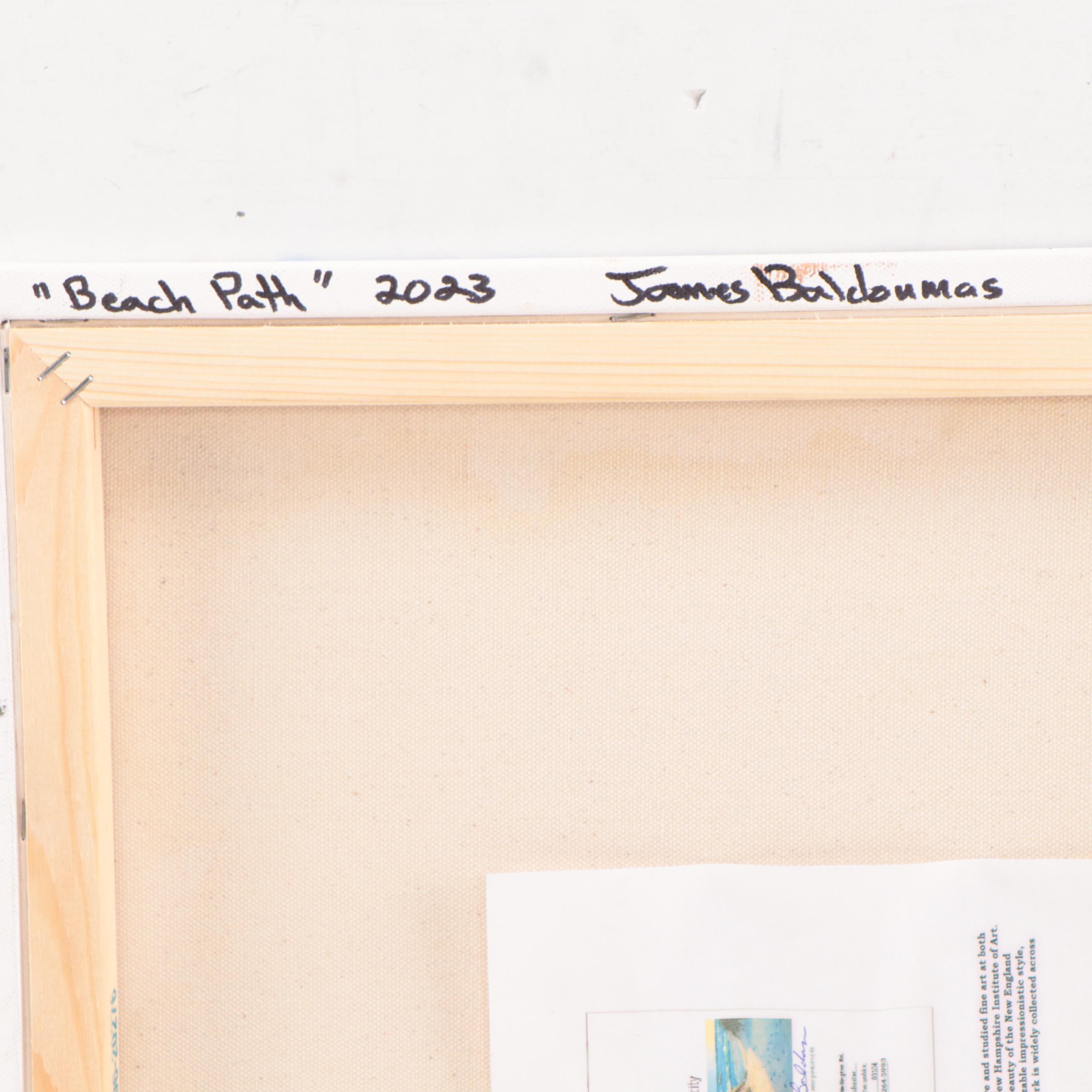 James Baldoumas Oil Painting "Beach Path," 2023