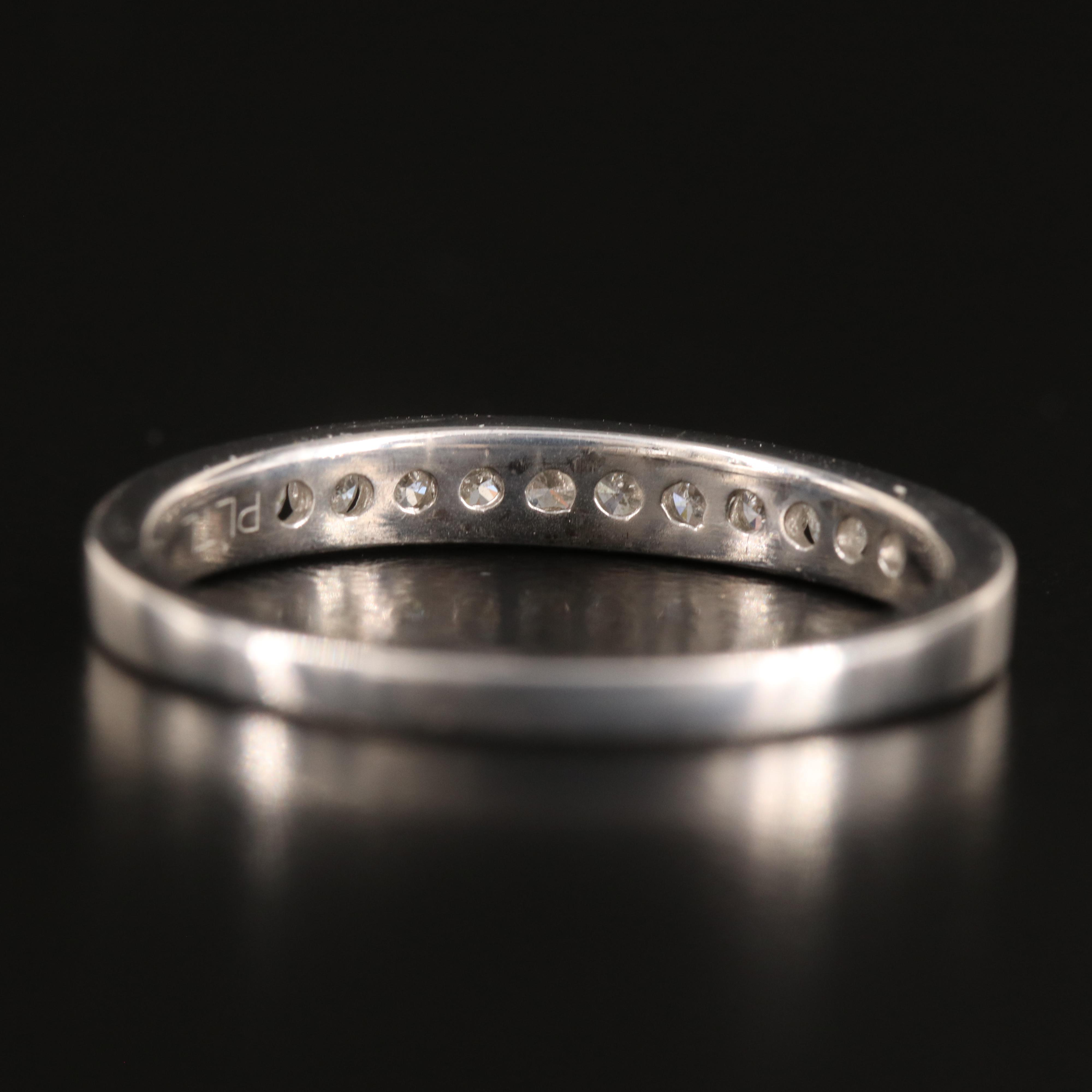 Sterling Diamond Channel Band