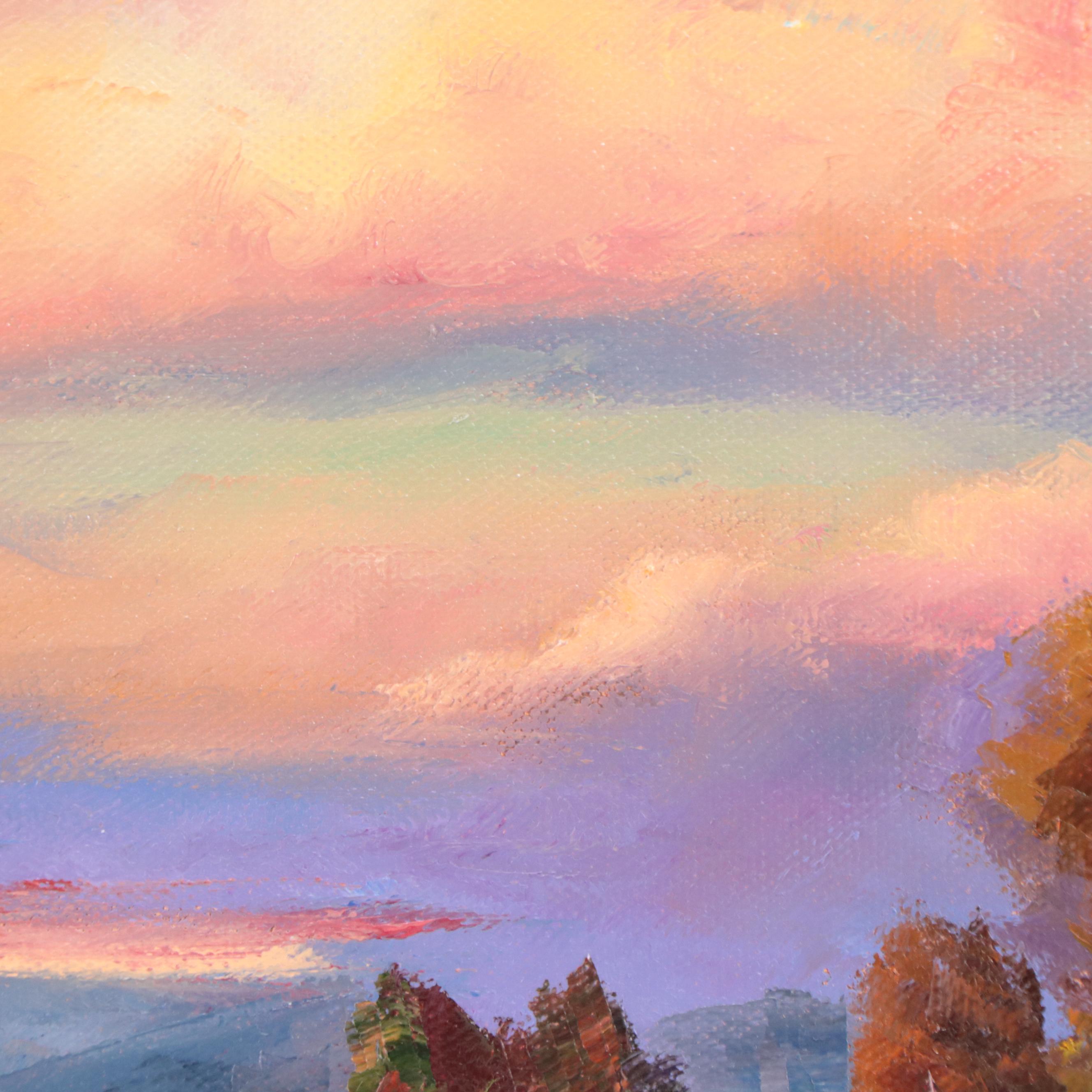 James Baldoumas Landscape Oil Painting "Sunset," 2023