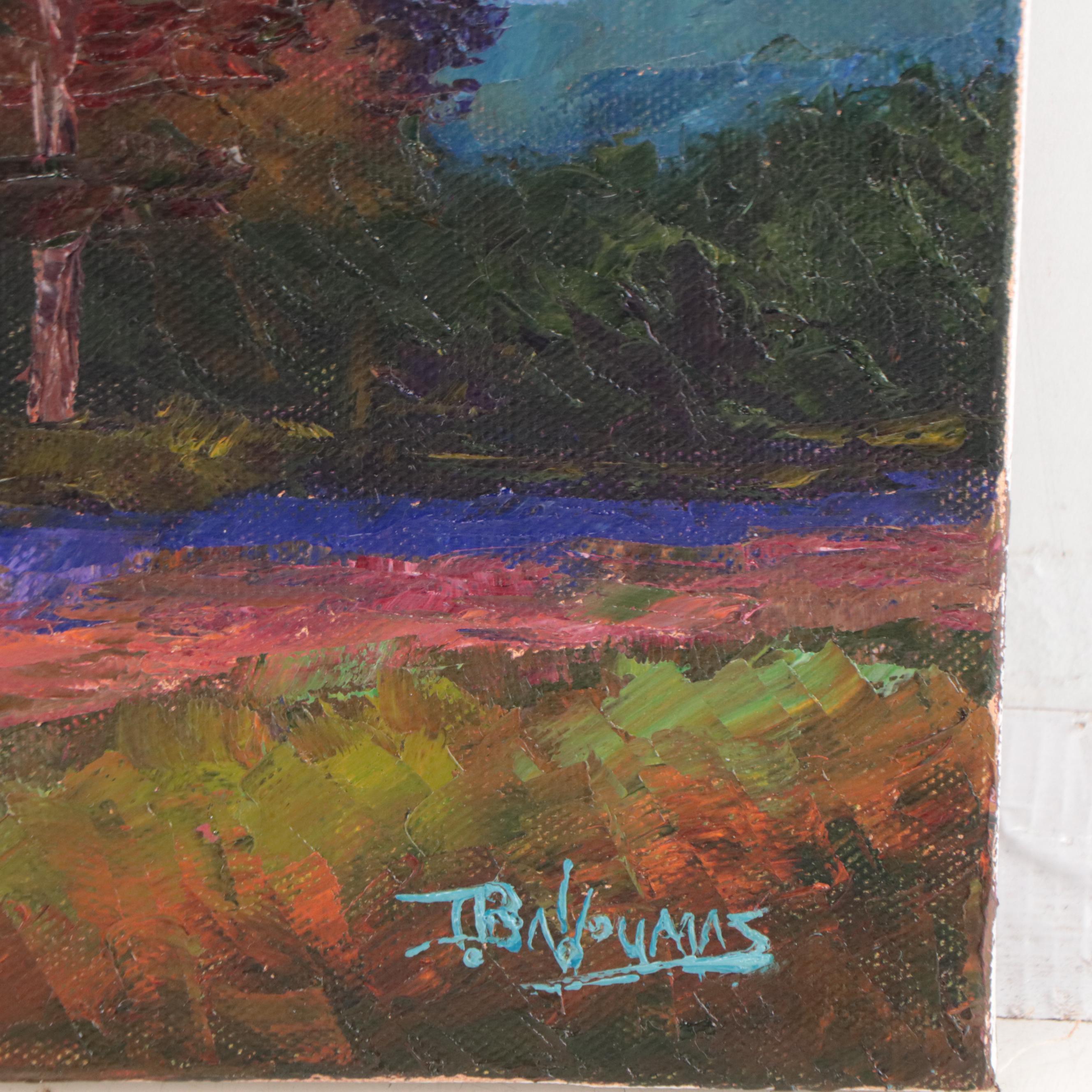 James Baldoumas Landscape Oil Painting "Sunset," 2023