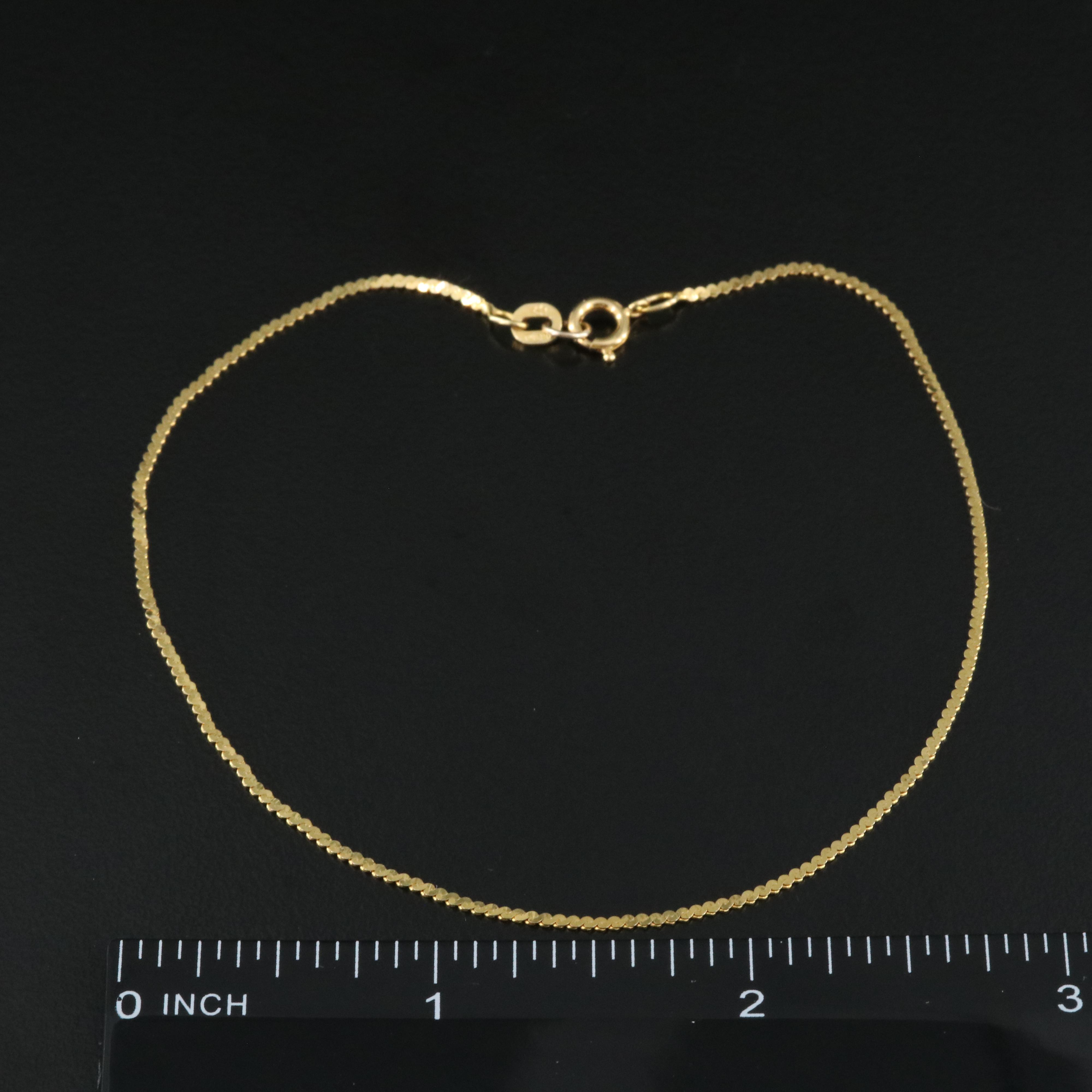 Italian 14K S Link Bracelet