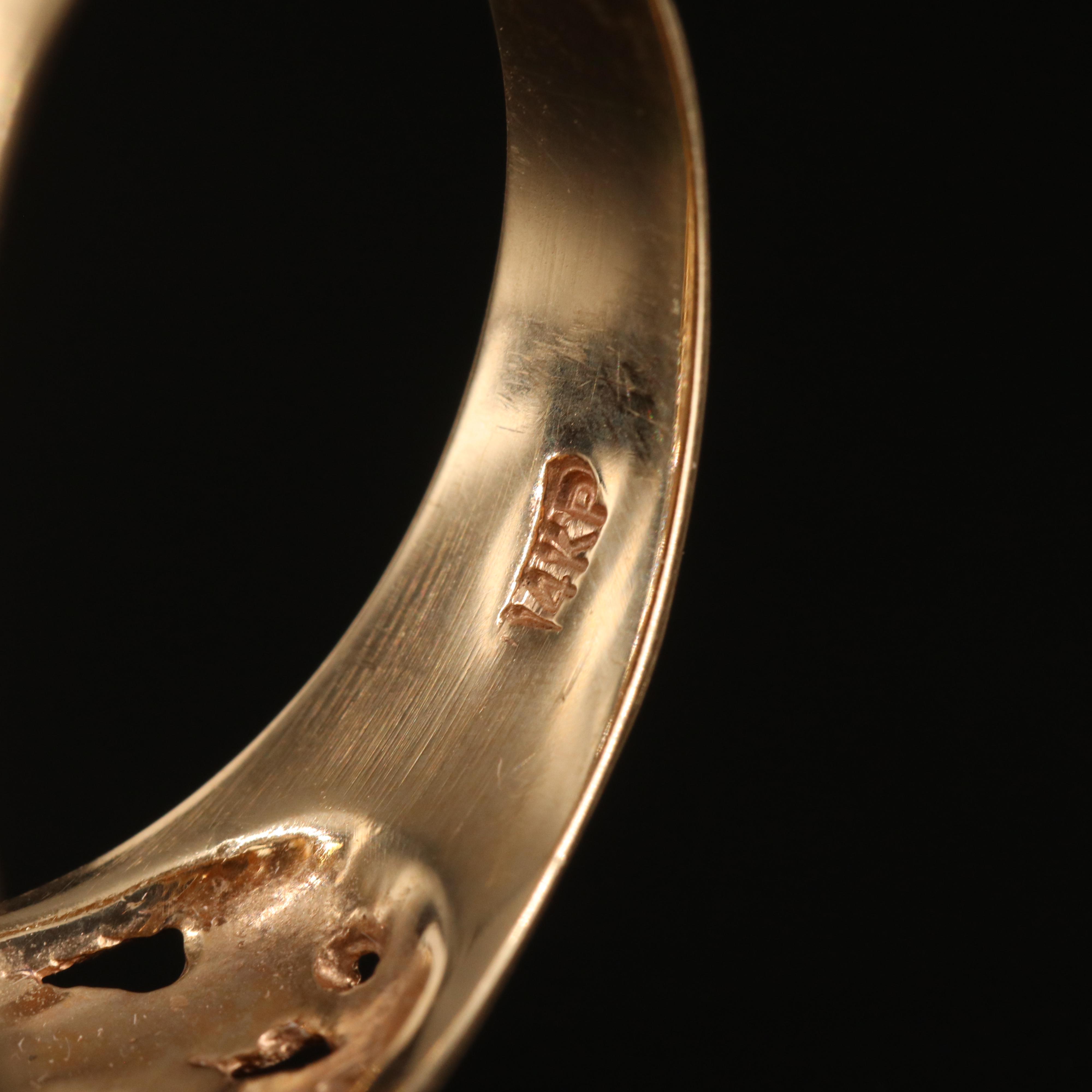 14K 1.52 CTW Diamond Cluster Ring with Scroll Detail