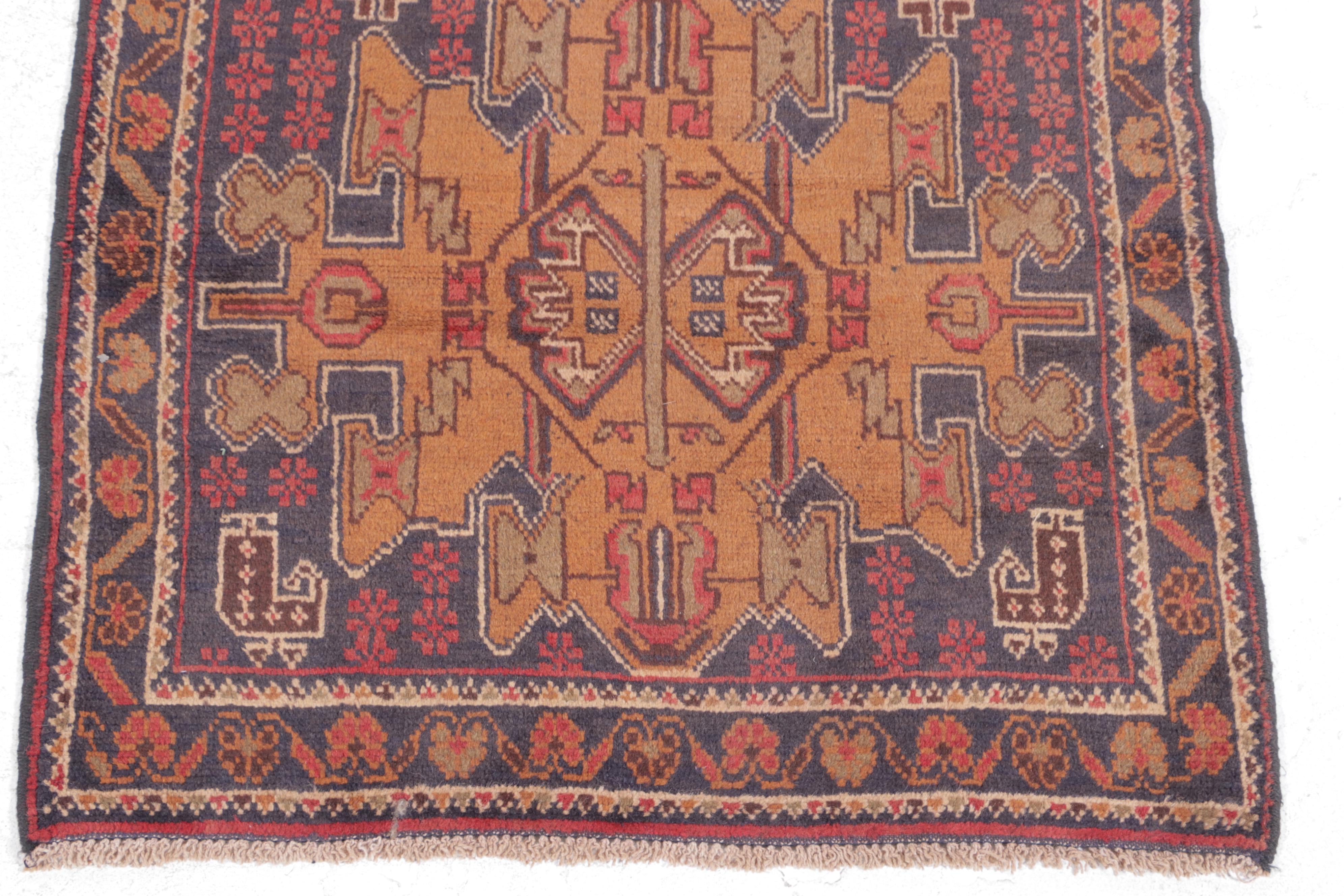 2'10 x 4'9 Hand-Knotted Afghan Taimani Accent Rug