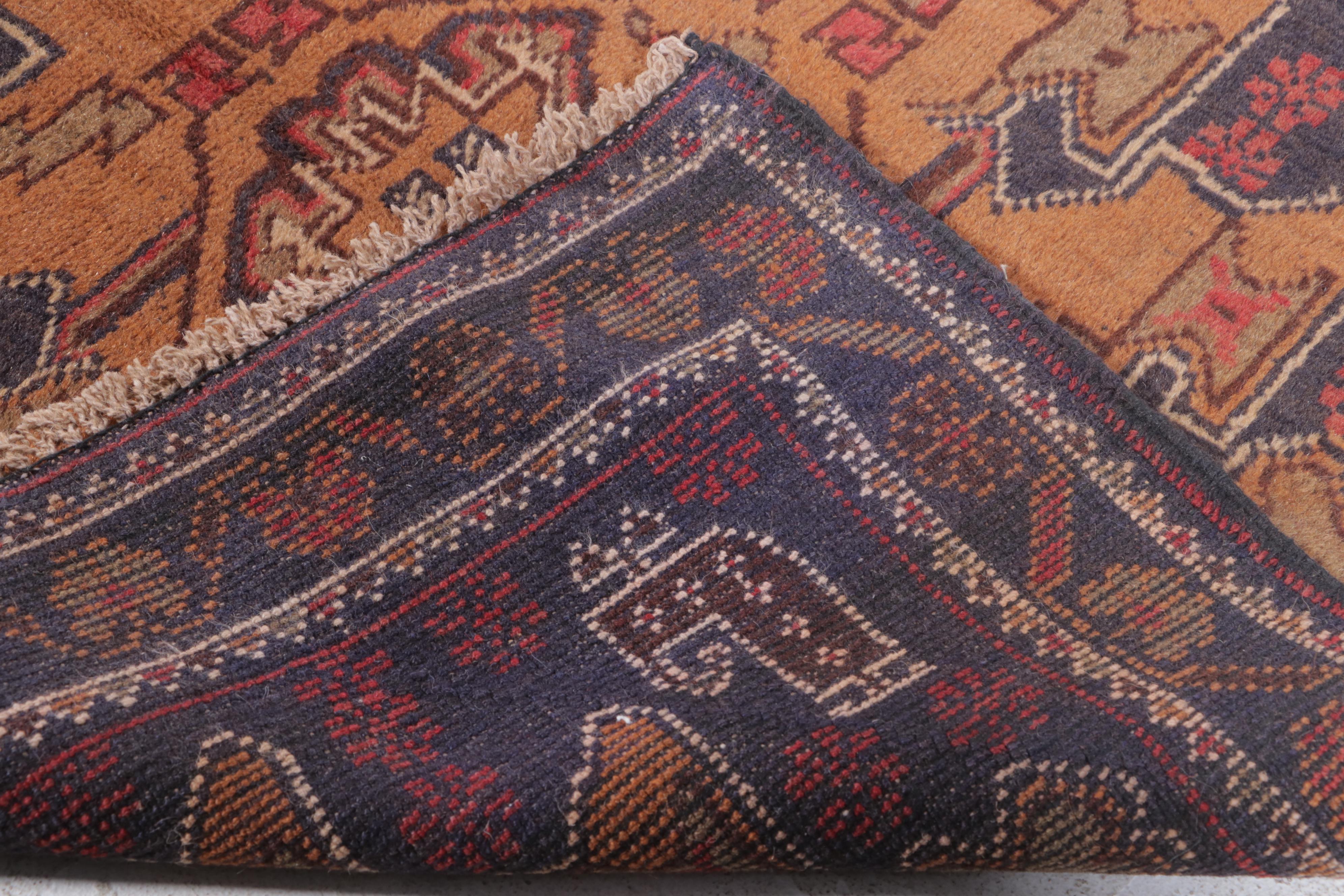 2'10 x 4'9 Hand-Knotted Afghan Taimani Accent Rug