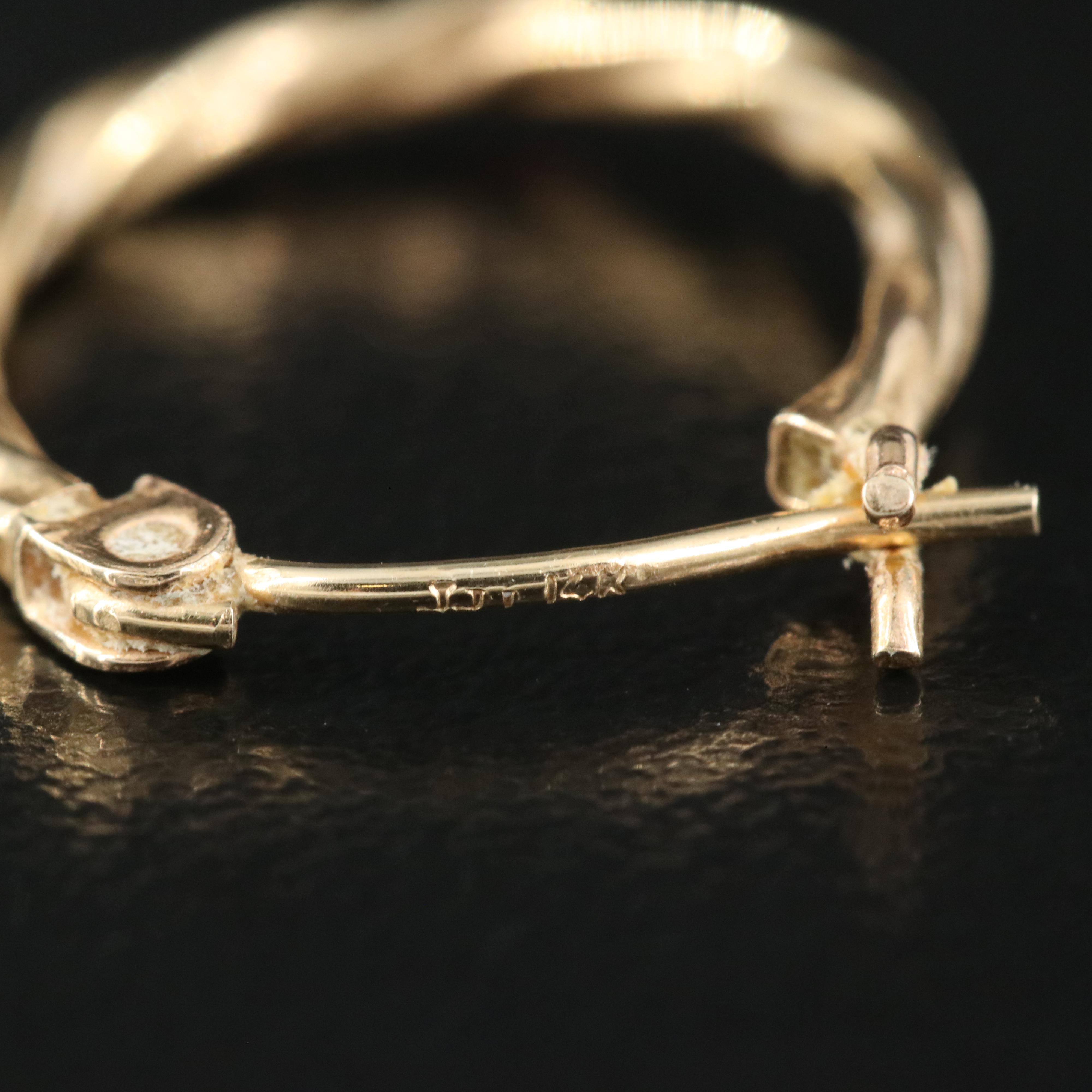 14K Hoop Earrings and Oval Hoop Earrings