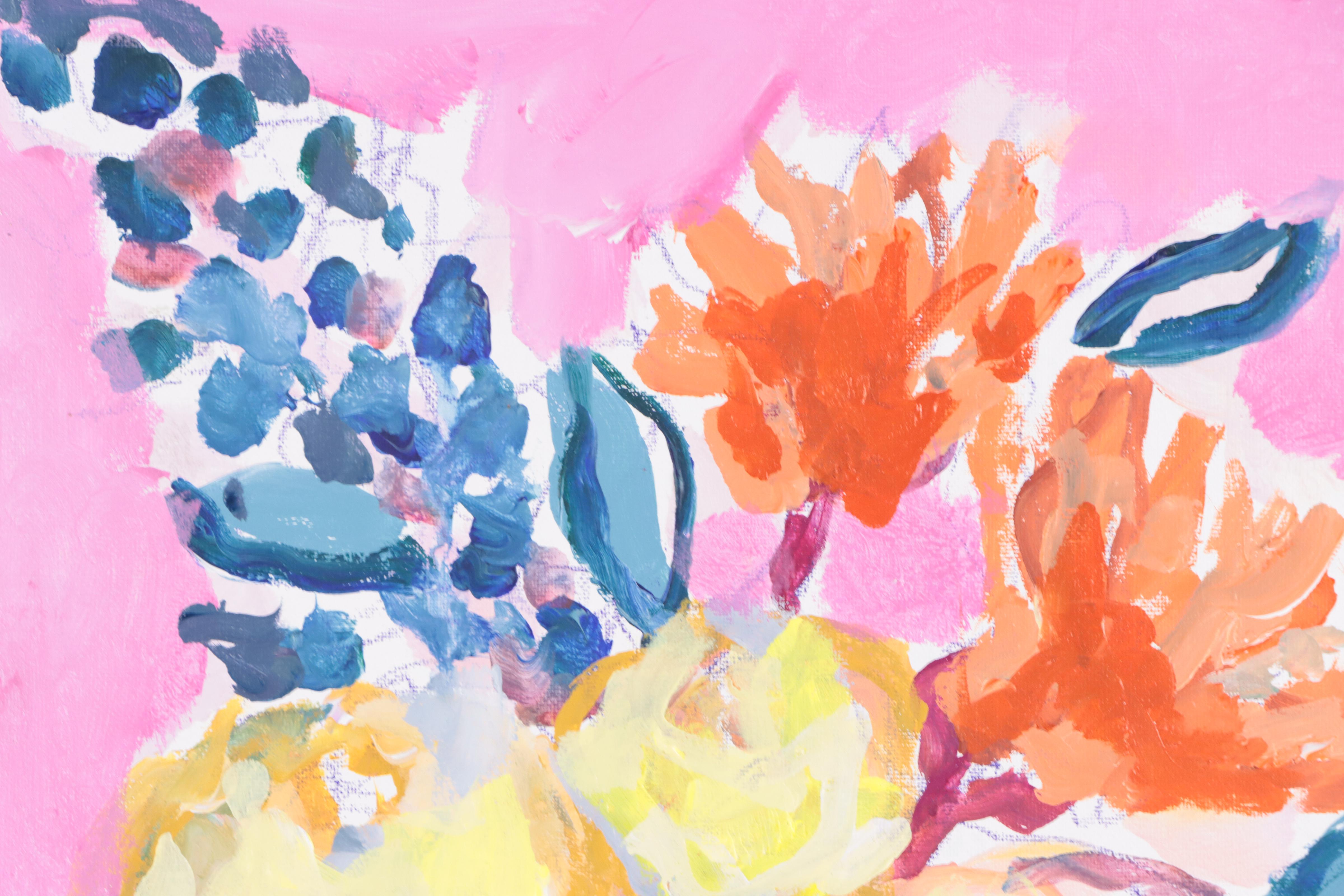 Kait Roberts Floral Still Life Acrylic Painting, 2023