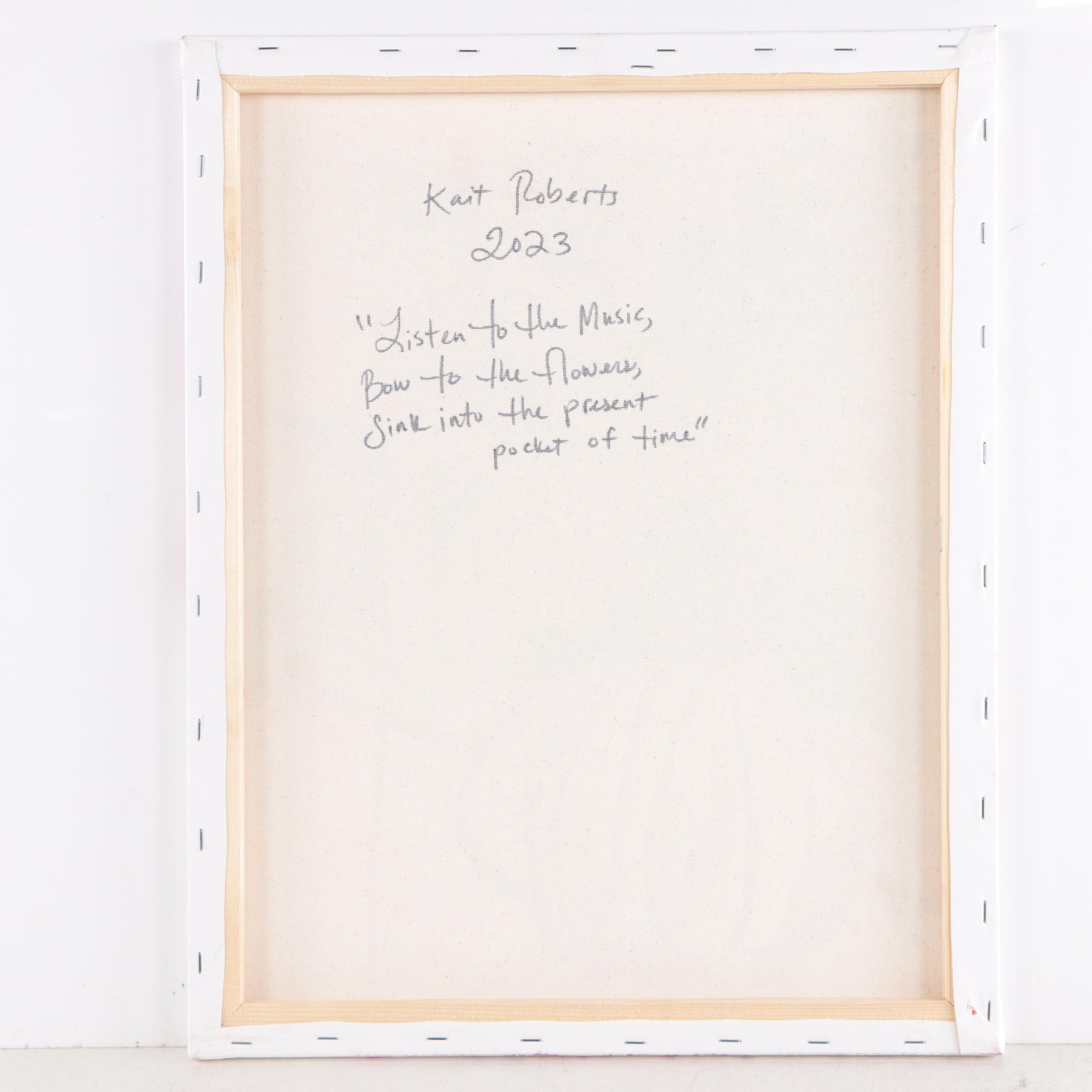 Kait Roberts Floral Still Life Acrylic Painting, 2023