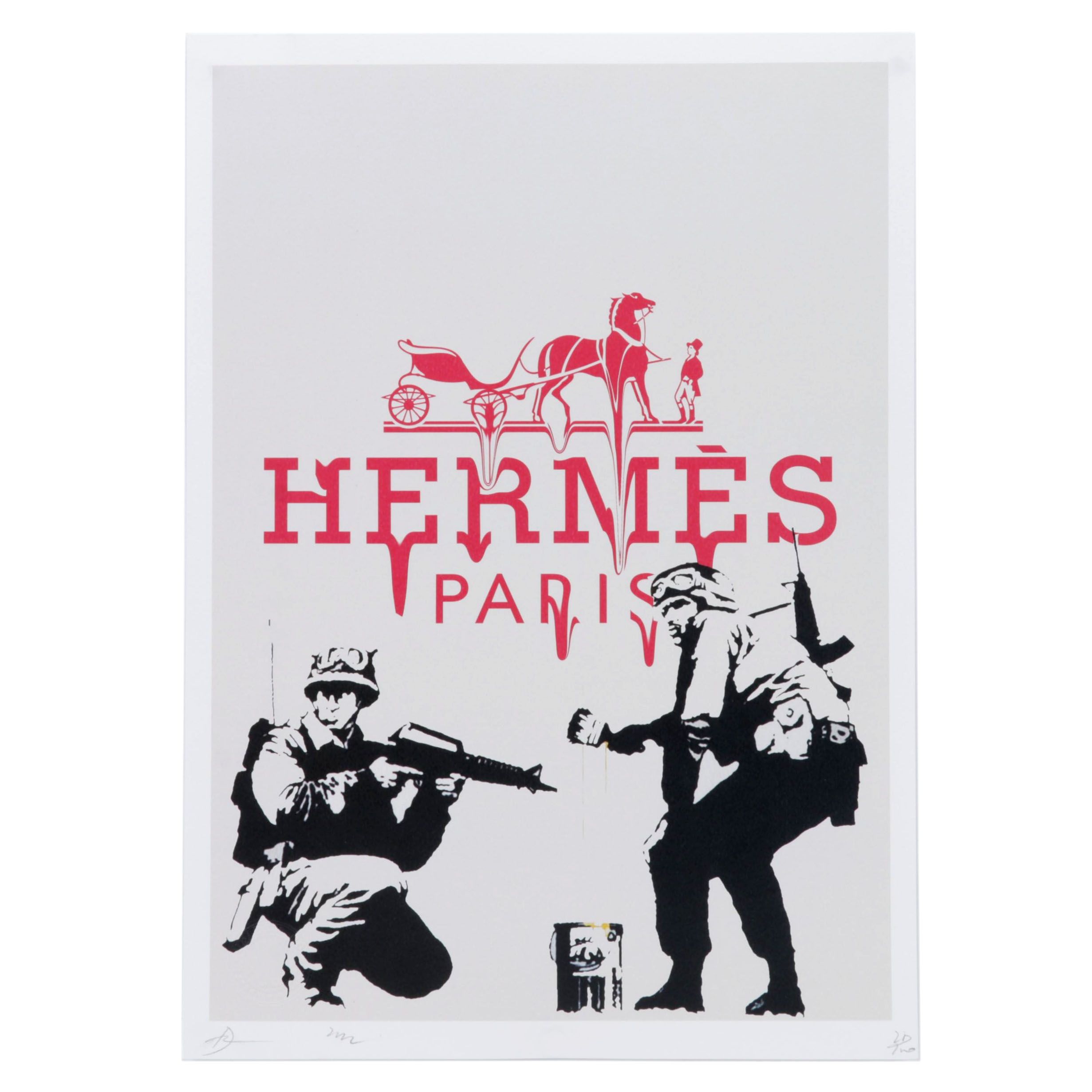 Death NYC Pop Art Graphic Print Homage to Hermès, 2022