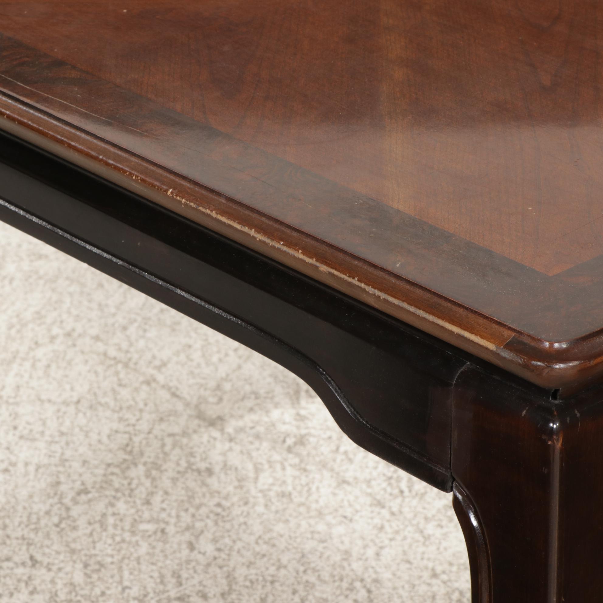 Broyhill Premier Collection "Ming Dynasty" Dining Table with Upholstered Chairs