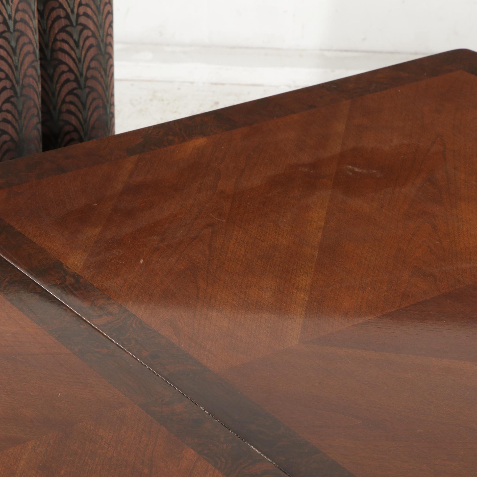 Broyhill Premier Collection "Ming Dynasty" Dining Table with Upholstered Chairs