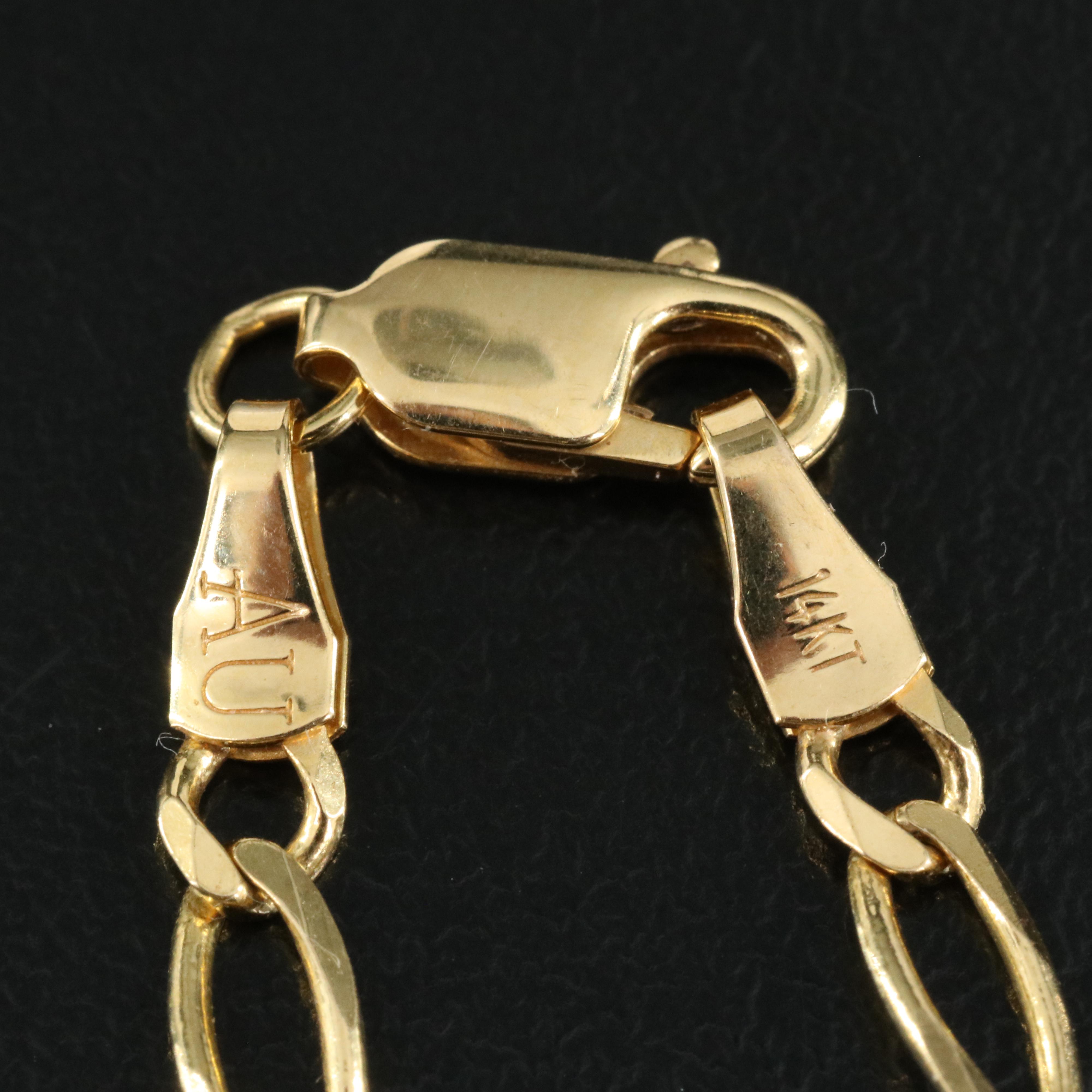 14K Figaro Chain