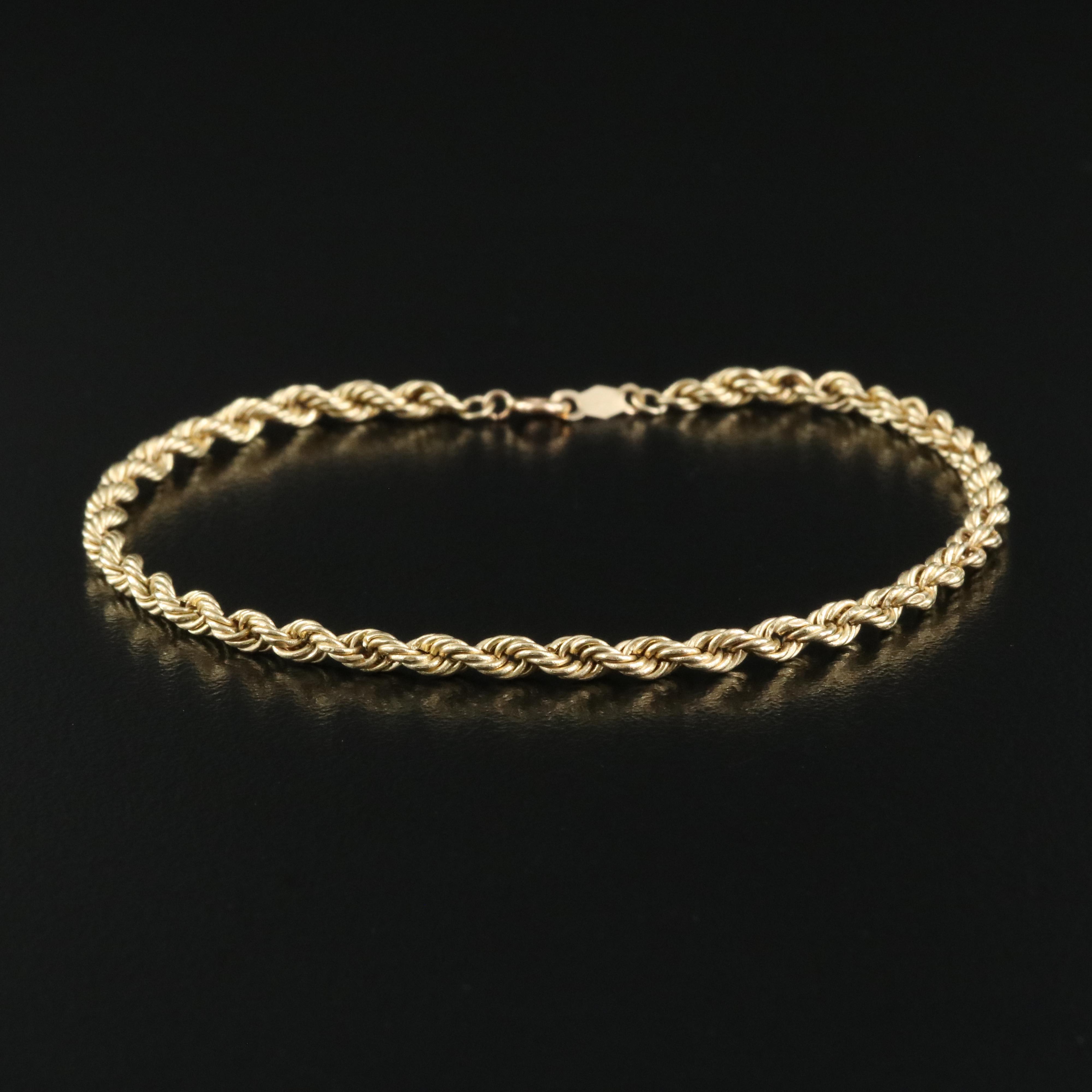 14K Rope Link Bracelet