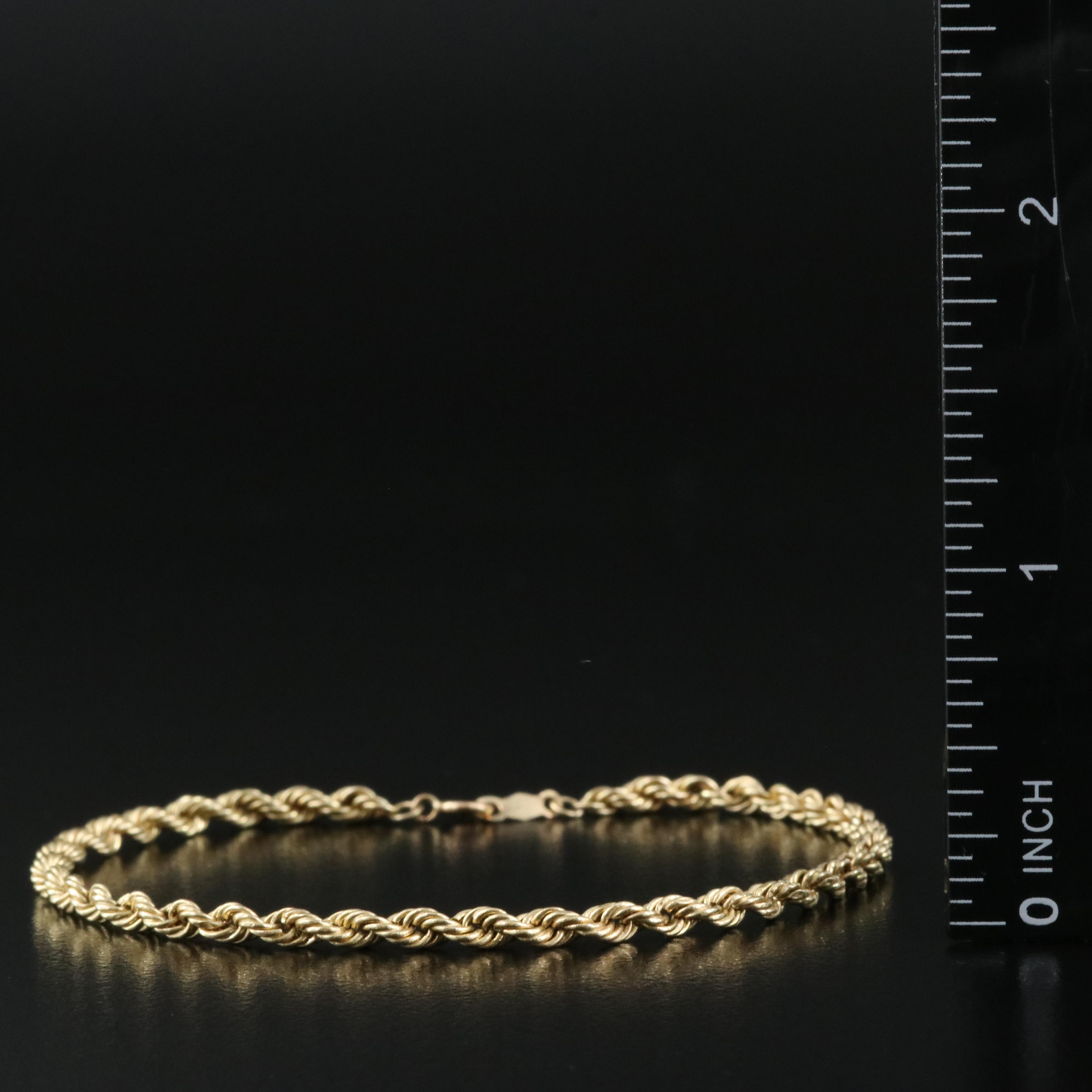 14K Rope Link Bracelet