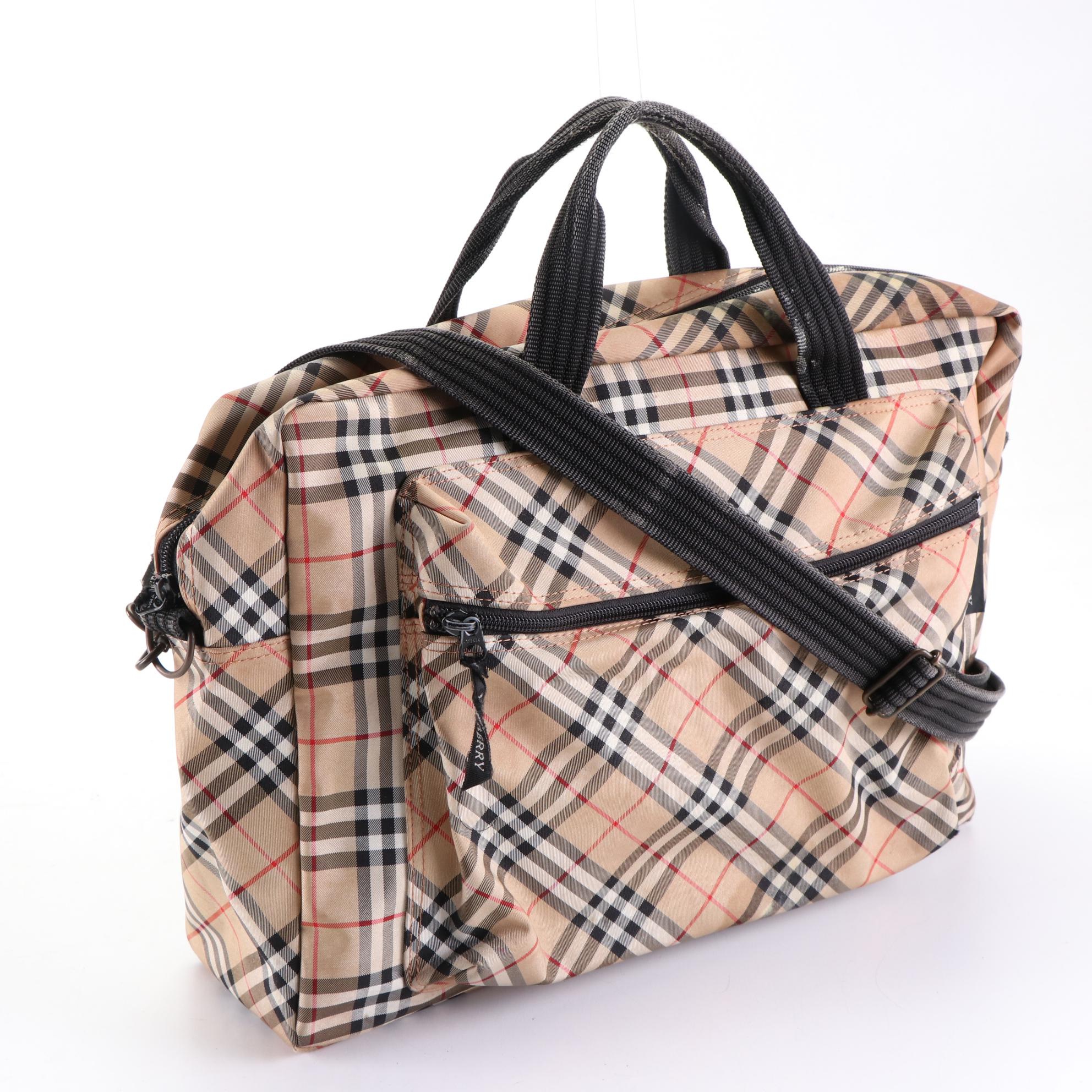 Burberry Messenger Bag in House Check Nylon