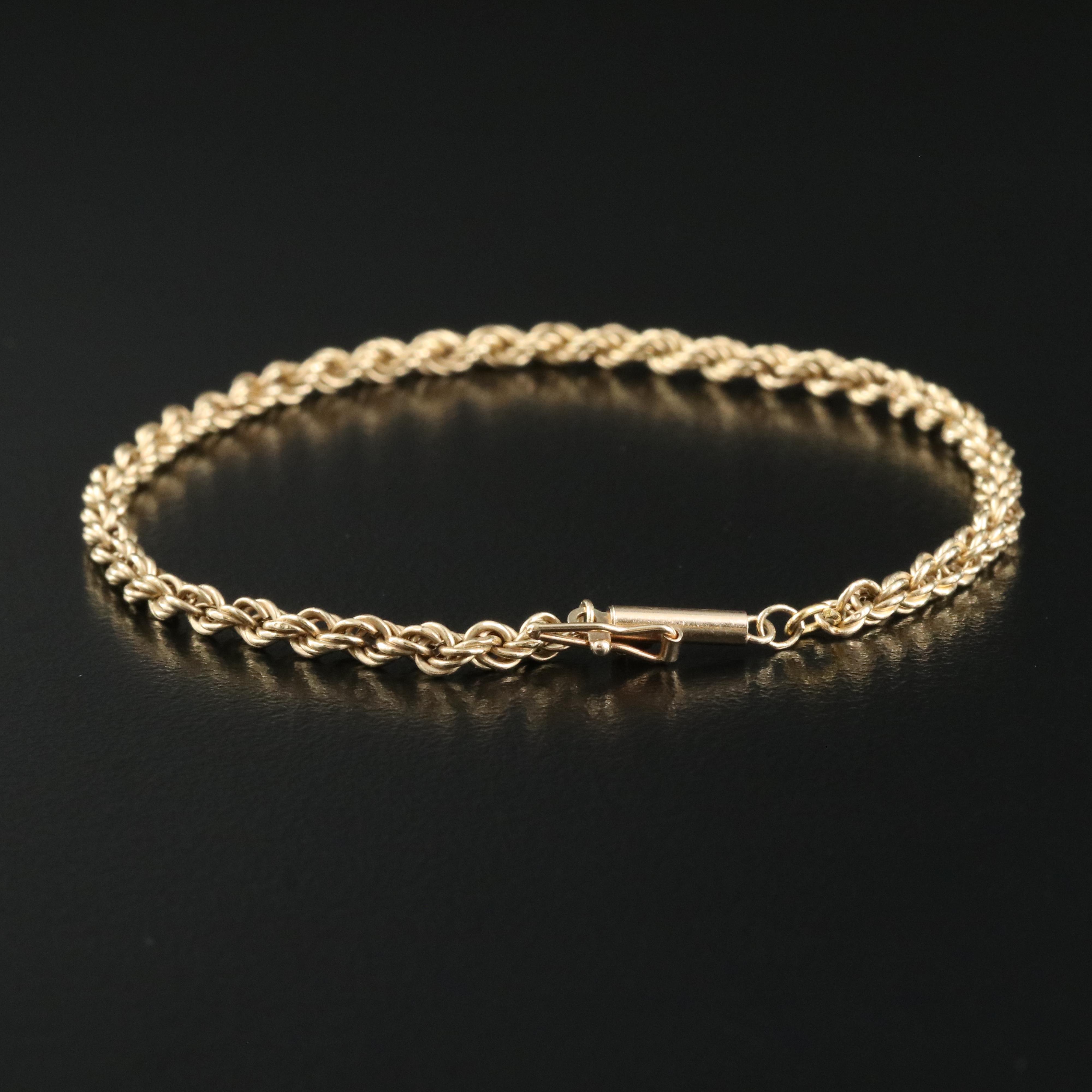 14K Rope Link Bracelet