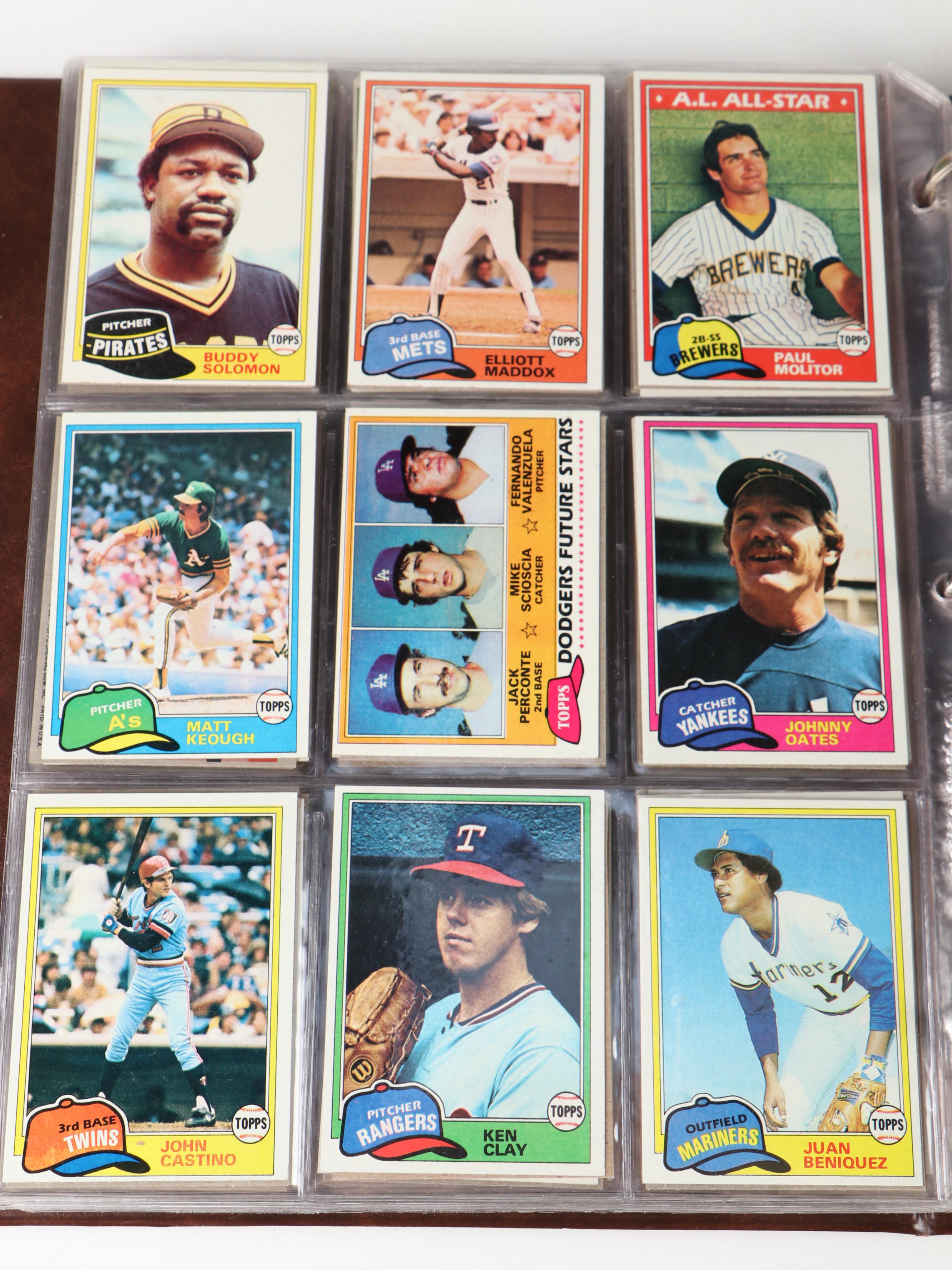 1981, 1982 and 1983 Topps Baseball Cards with Traded, HOF, Updates, More