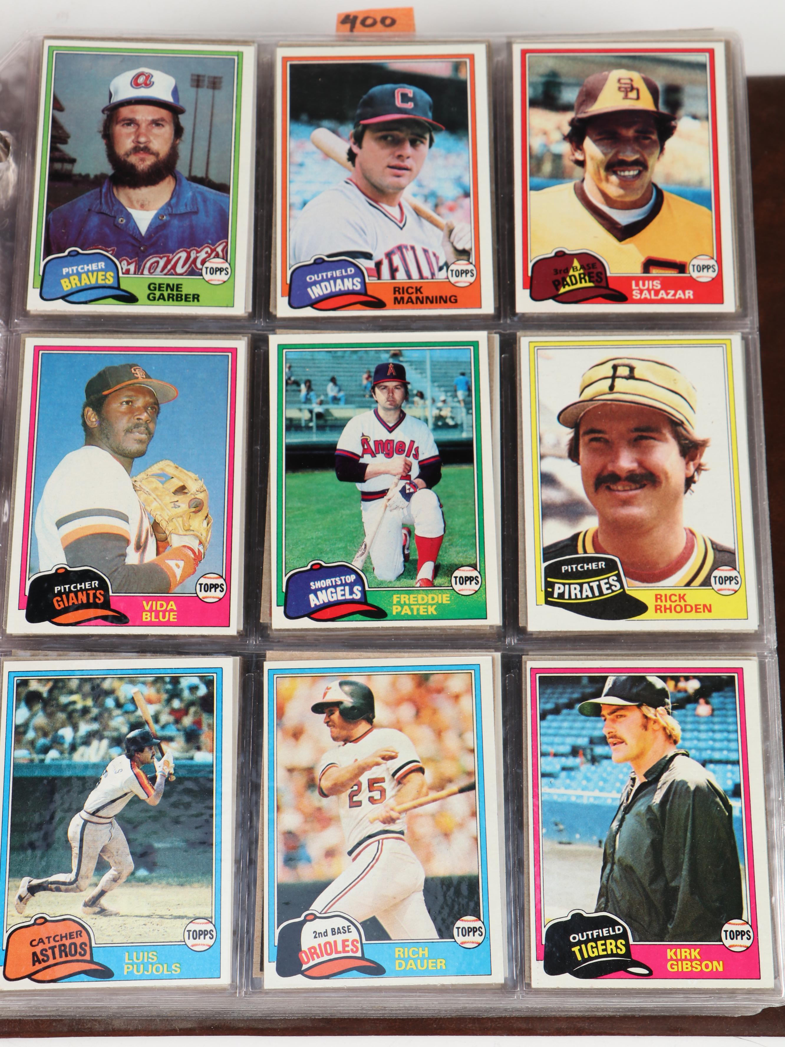 1981, 1982 and 1983 Topps Baseball Cards with Traded, HOF, Updates, More