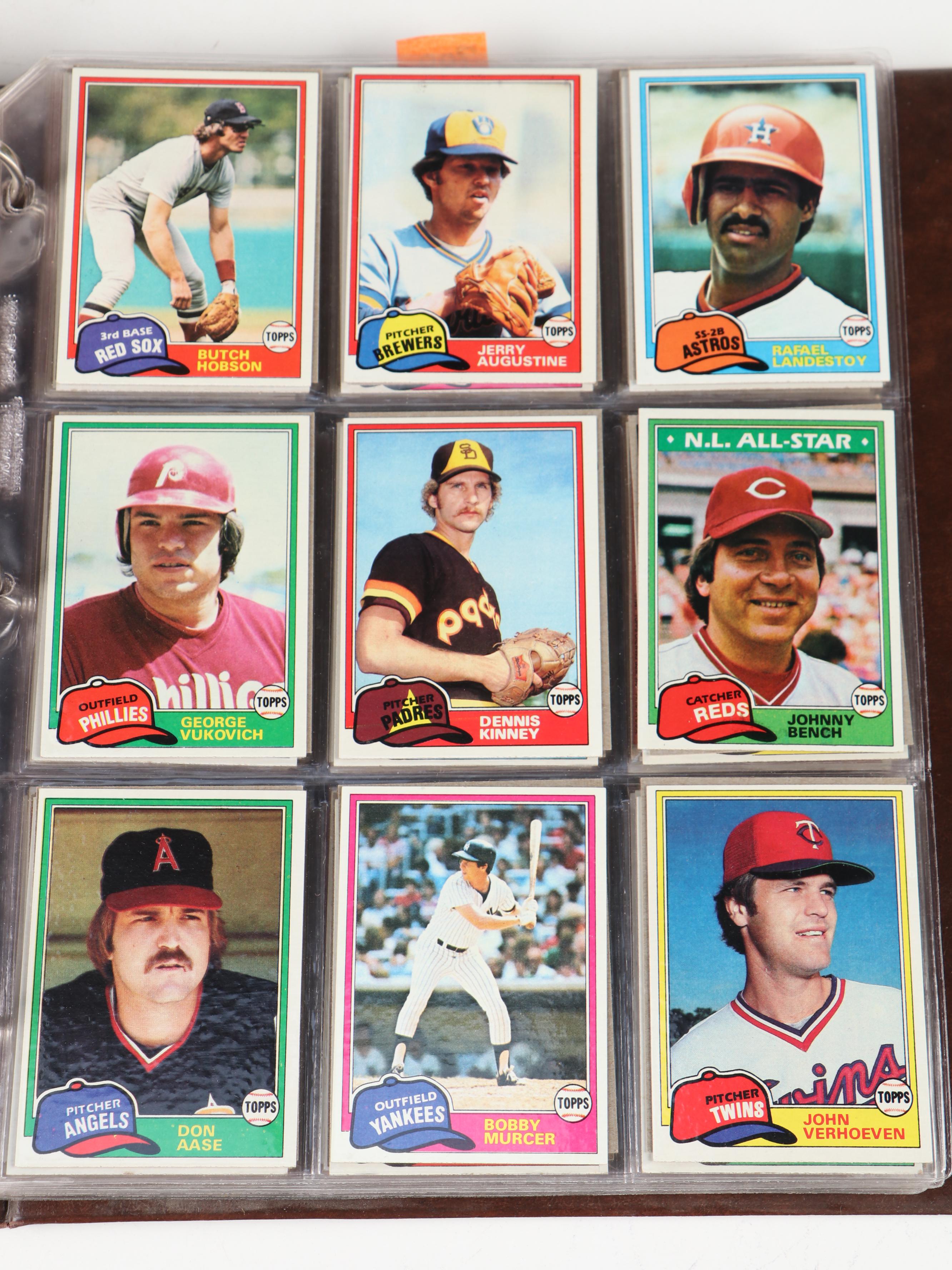 1981, 1982 and 1983 Topps Baseball Cards with Traded, HOF, Updates, More