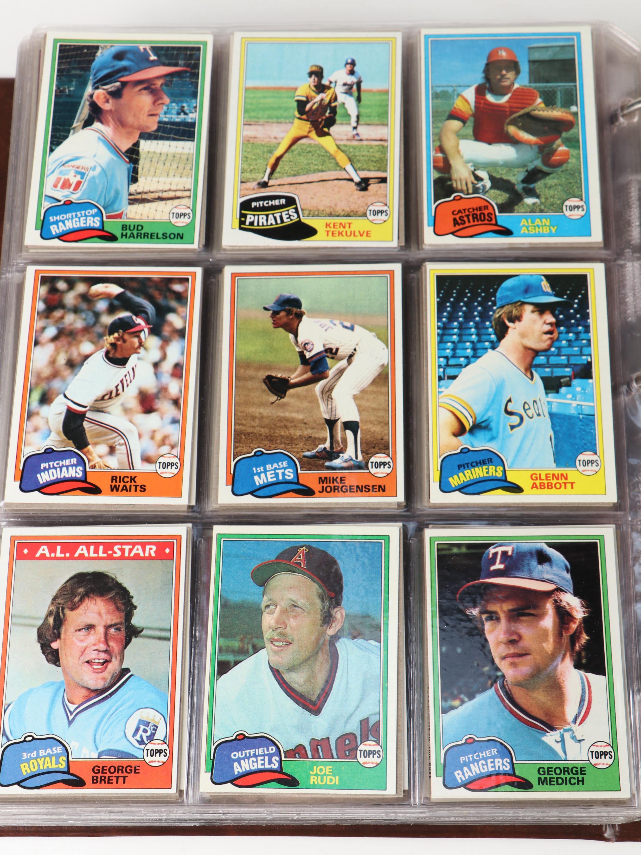 1981, 1982 and 1983 Topps Baseball Cards with Traded, HOF, Updates, More
