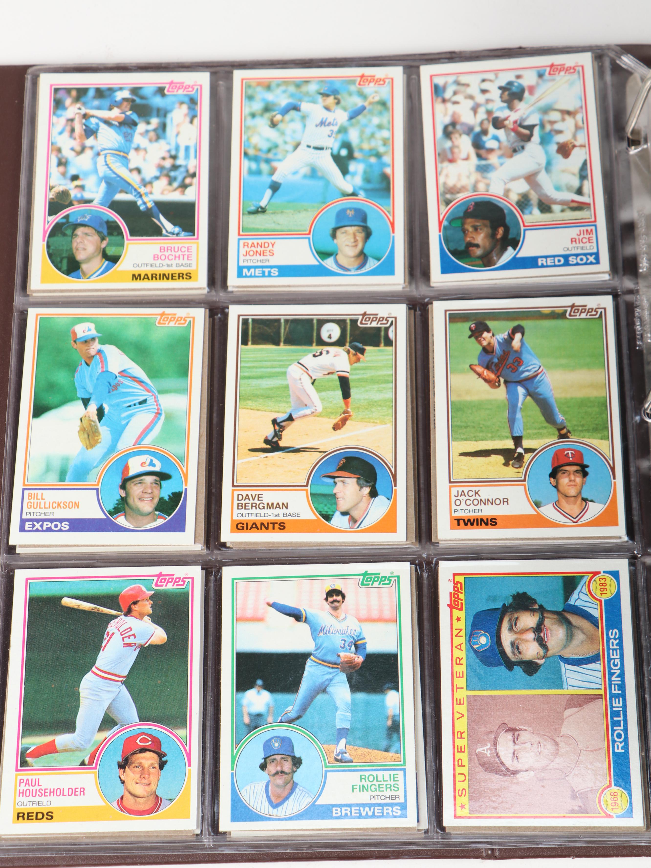1981, 1982 and 1983 Topps Baseball Cards with Traded, HOF, Updates, More