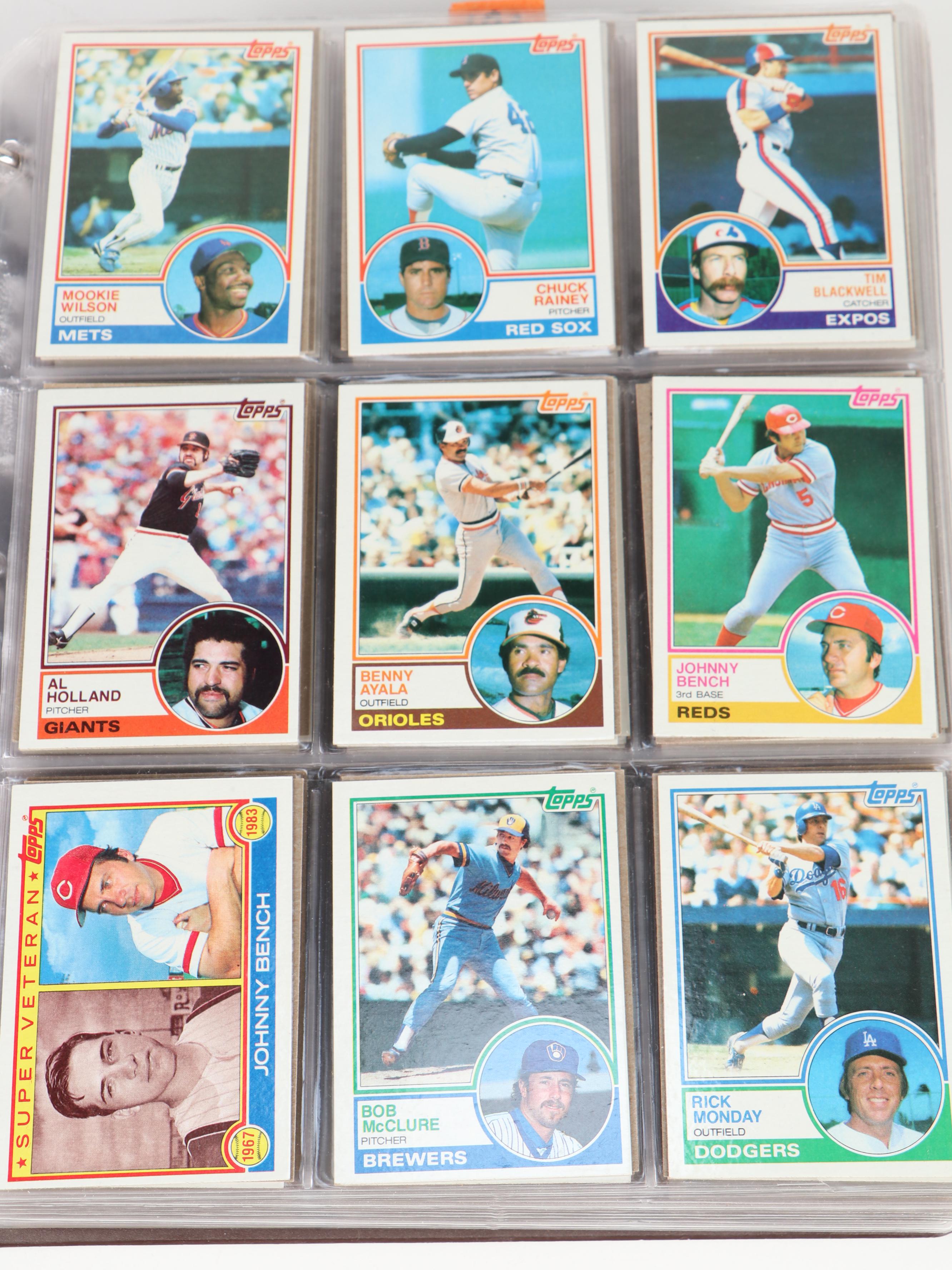 1981, 1982 and 1983 Topps Baseball Cards with Traded, HOF, Updates, More