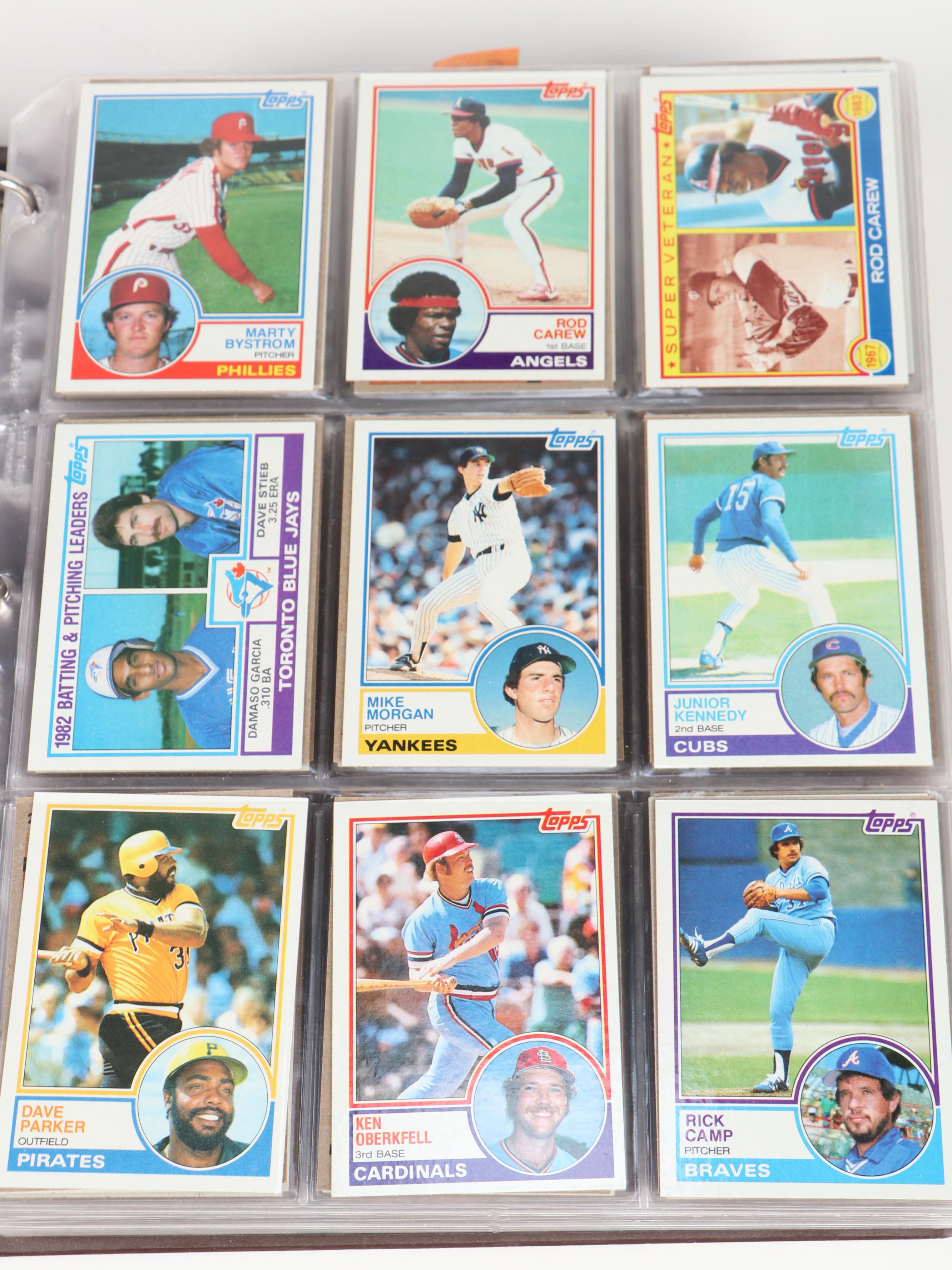 1981, 1982 and 1983 Topps Baseball Cards with Traded, HOF, Updates, More