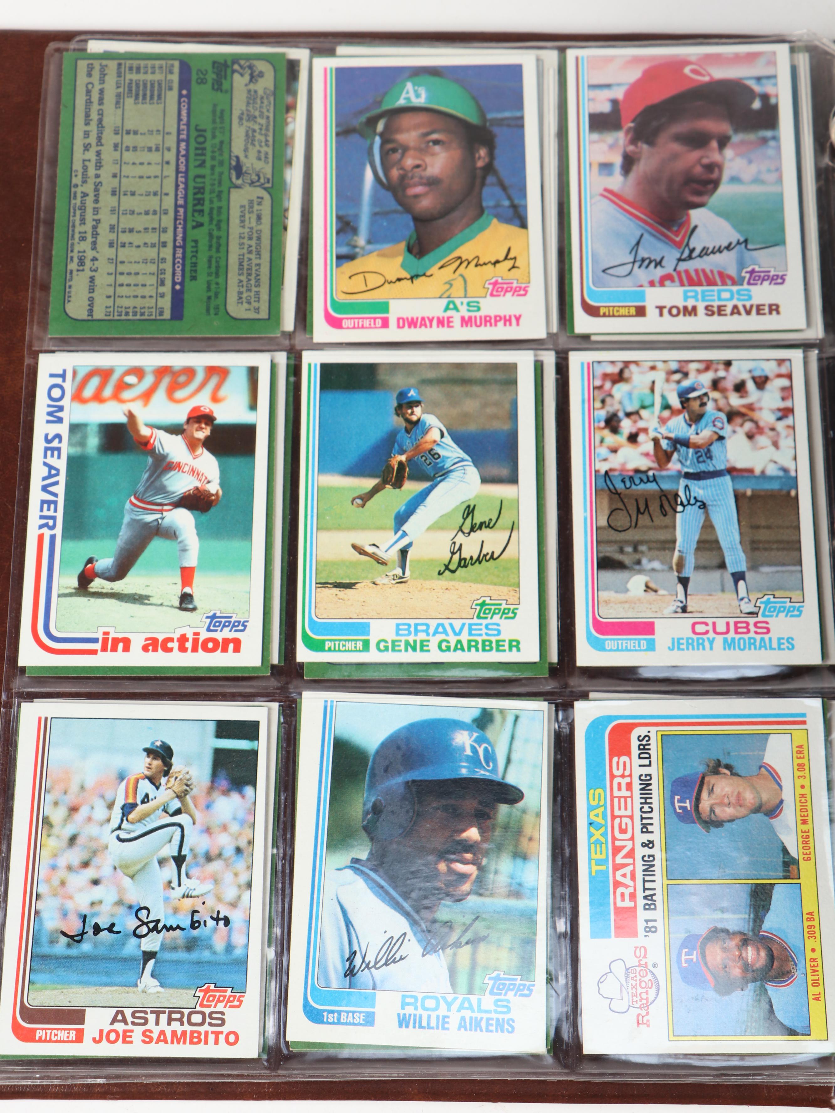 1981, 1982 and 1983 Topps Baseball Cards with Traded, HOF, Updates, More