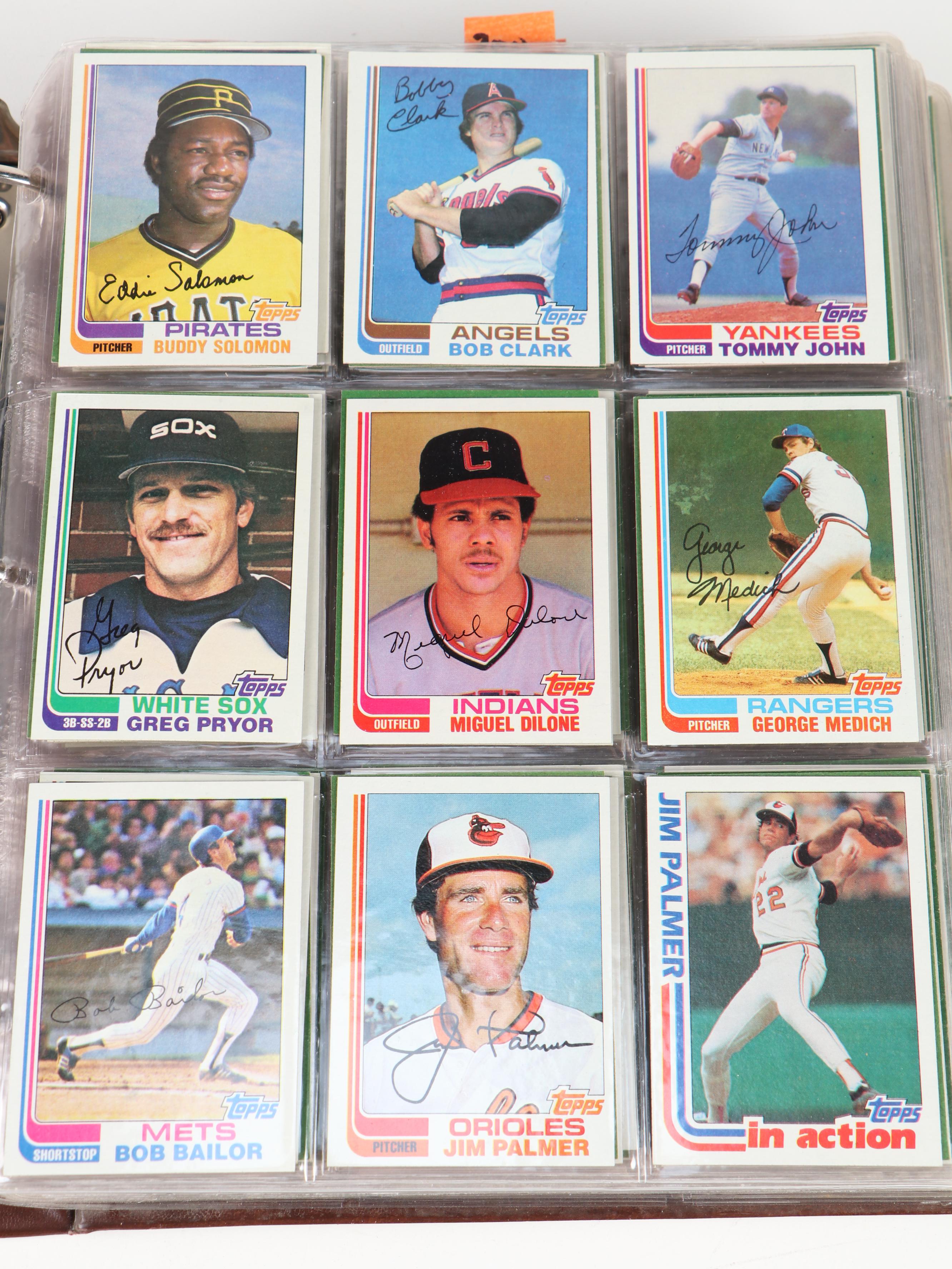 1981, 1982 and 1983 Topps Baseball Cards with Traded, HOF, Updates, More