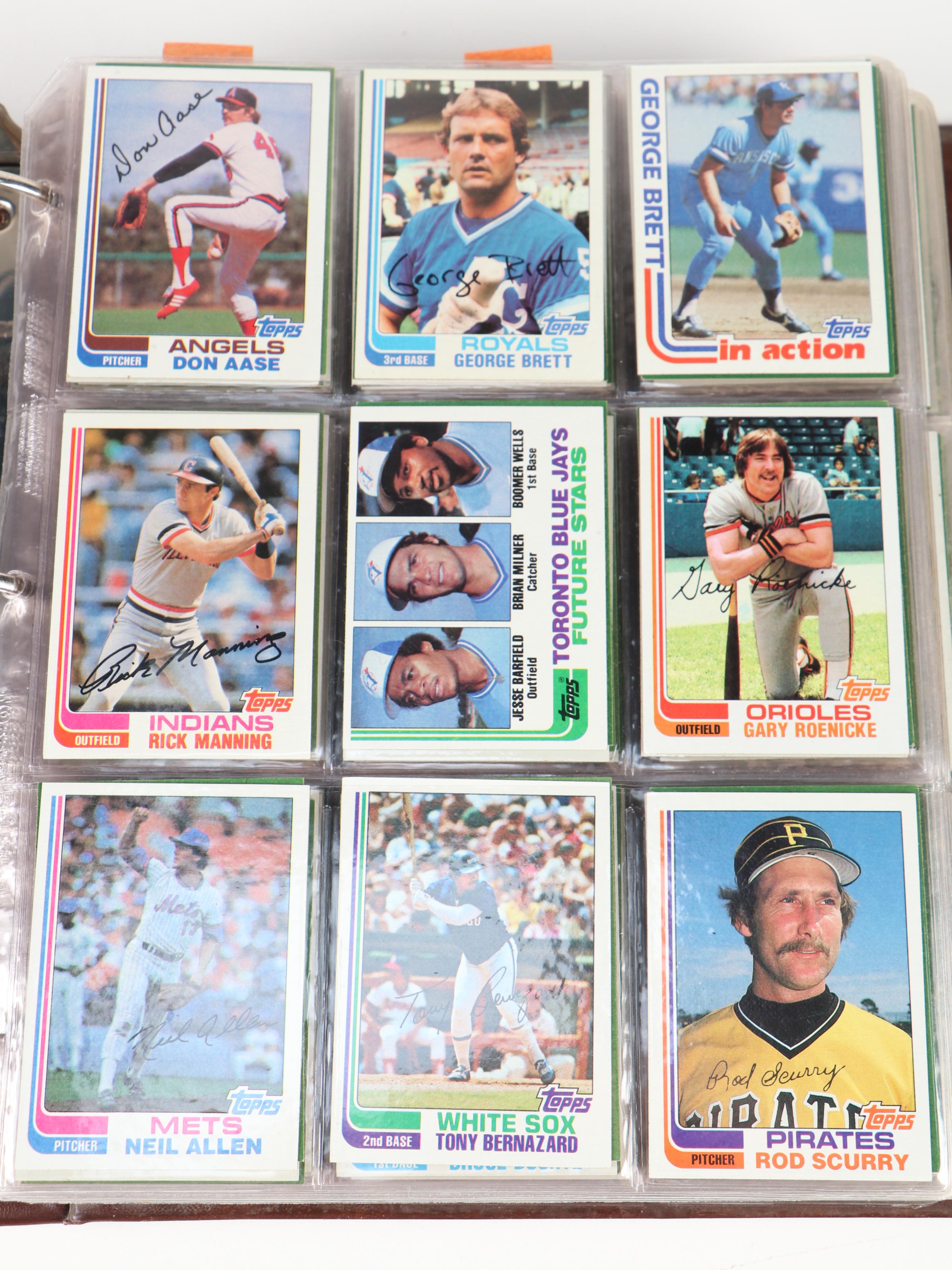 1981, 1982 and 1983 Topps Baseball Cards with Traded, HOF, Updates, More
