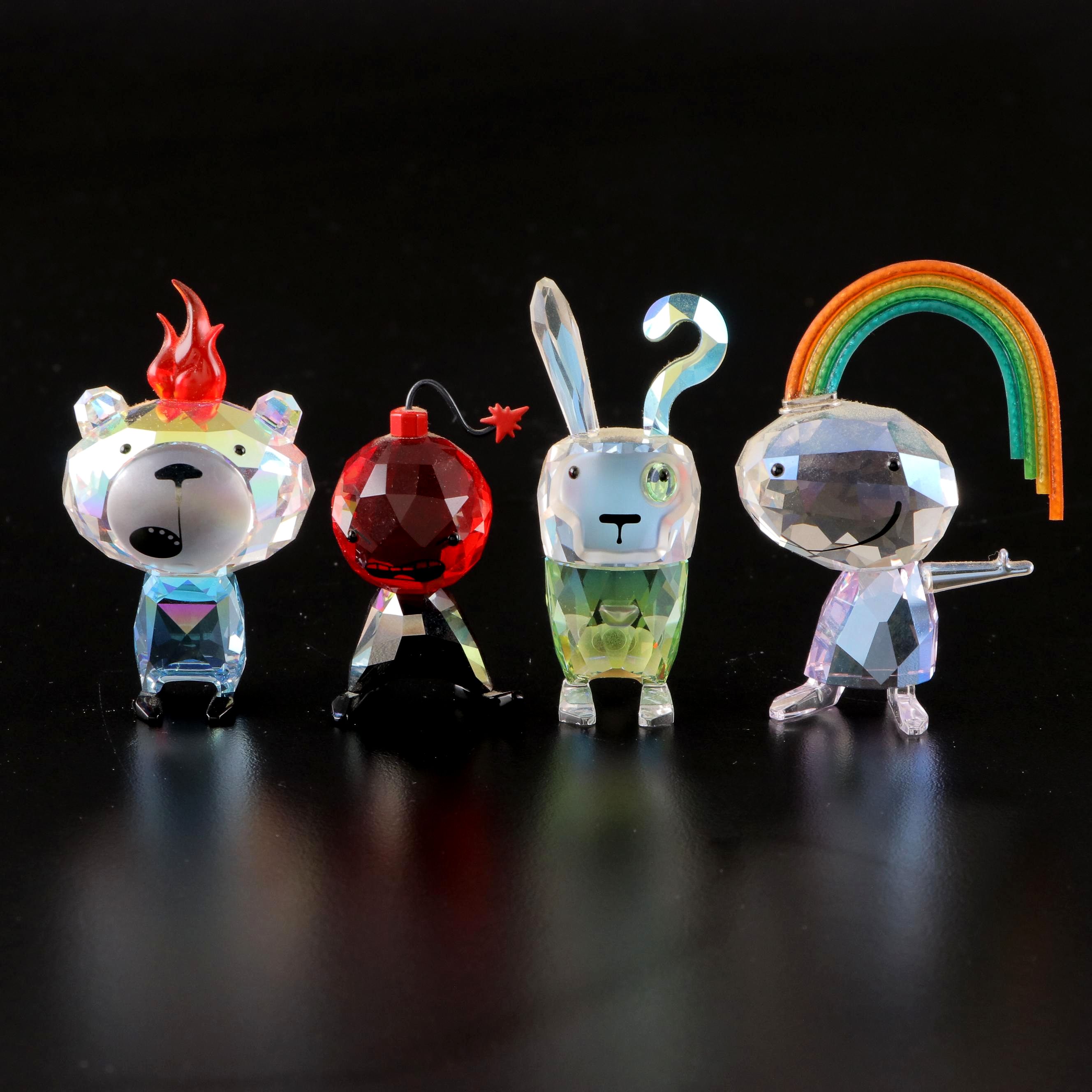 Swarovski Crystal "Burning Desire, Hope" and Other Lovlots Emoti Figurines