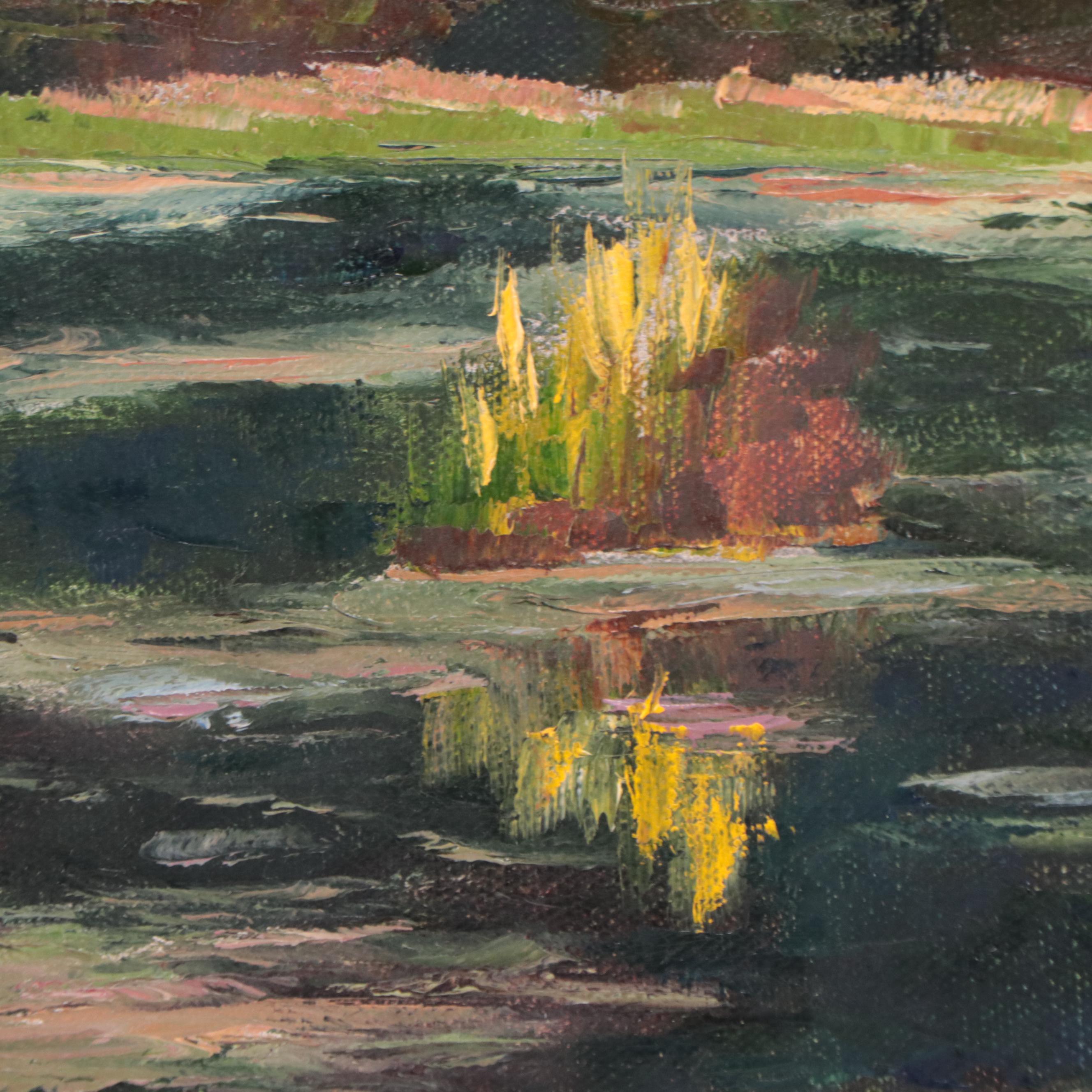 James Baldoumas Oil Painting "Pond View," 2023