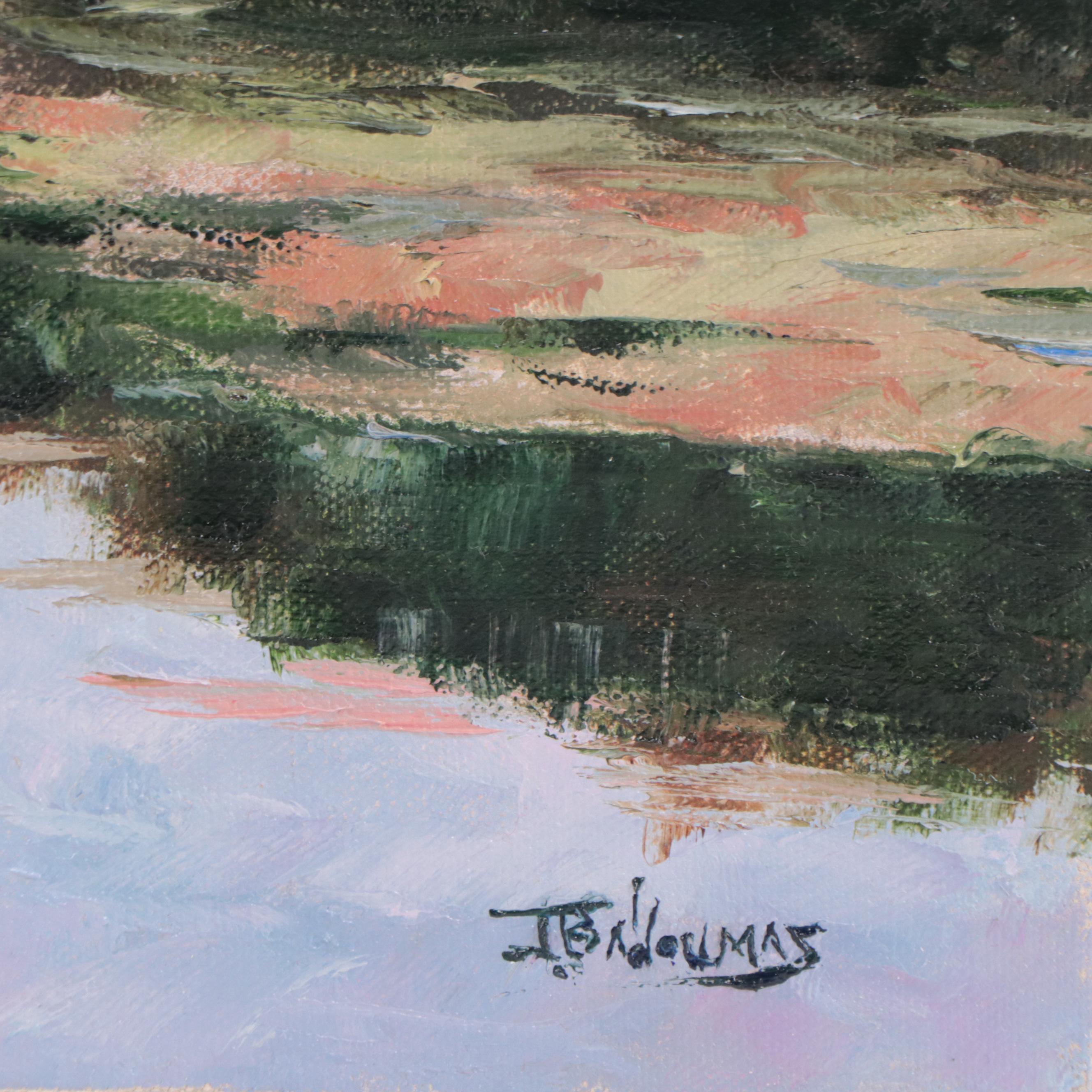 James Baldoumas Oil Painting "Pond View," 2023