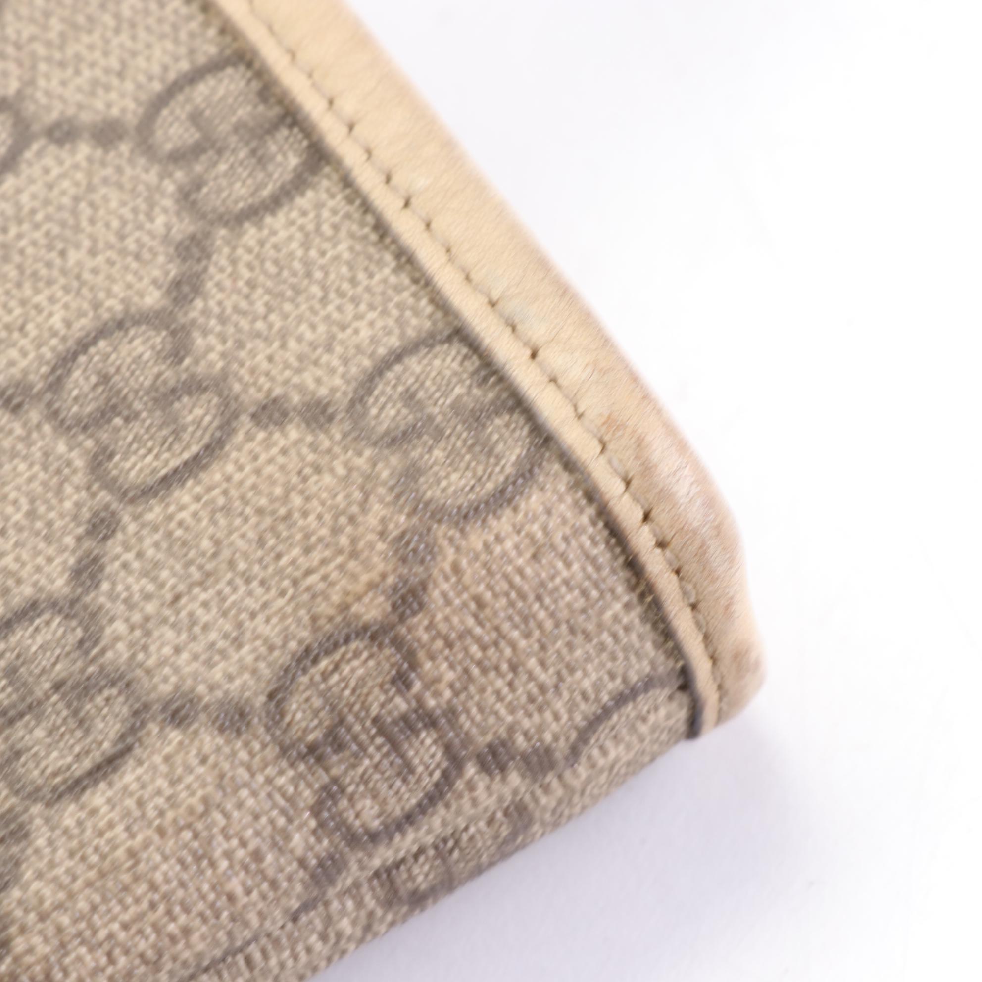 Gucci Shoulder Tote in GG Supreme Canvas and Leather