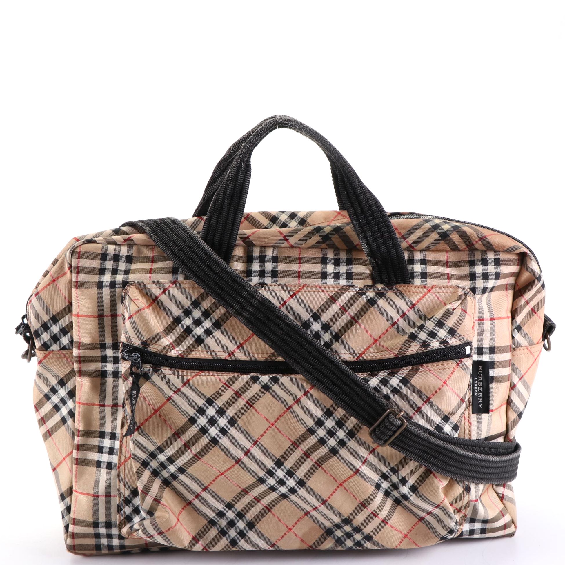 Burberry Messenger Bag in House Check Nylon