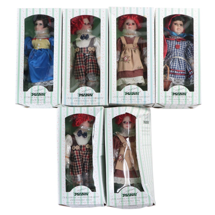 Seymour Mann "Storybook Tiny Tots" Porcelain Limited Edition Dolls