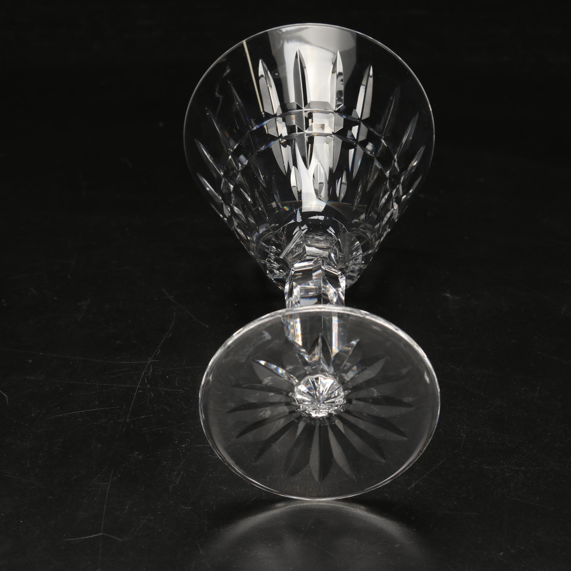 Waterford Crystal "Glenmore" Water Goblets, Late 20th Century