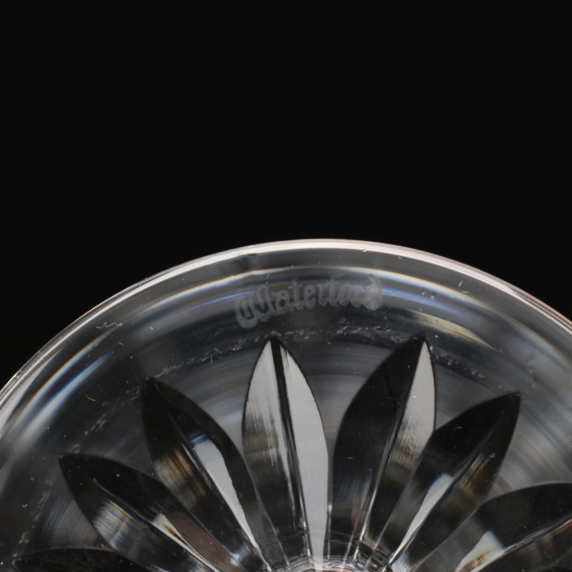 Waterford Crystal "Glenmore" Water Goblets, Late 20th Century