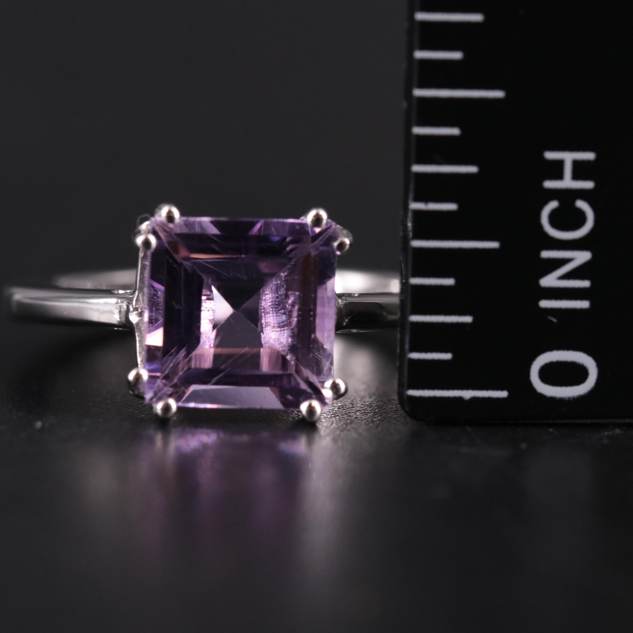 Sterling Silver Amethyst Ring