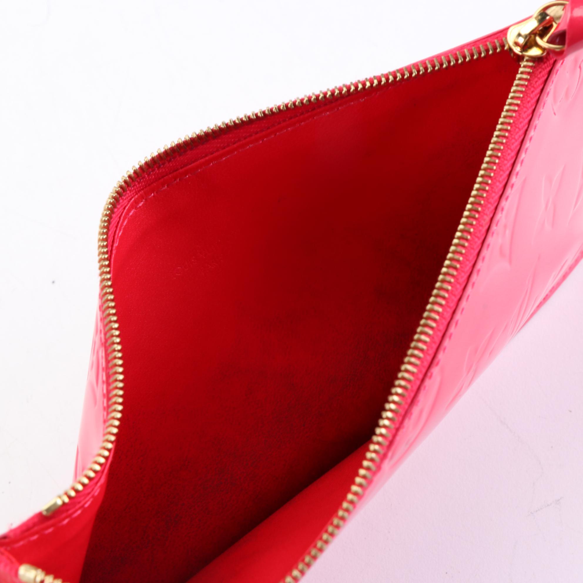 Louis Vuitton Félicie Pochette Zip Pouch Insert in Monogram Vernis Leather