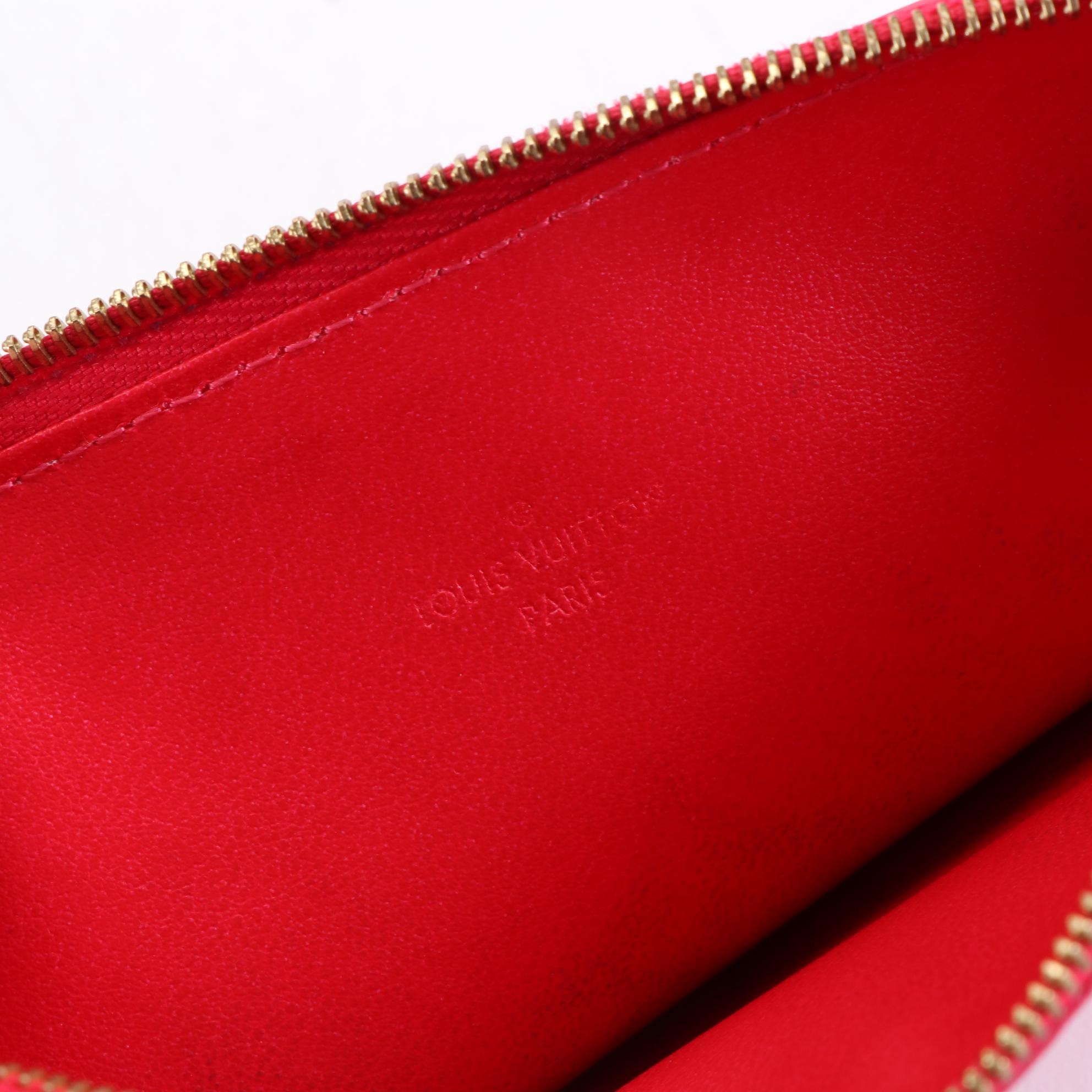 Louis Vuitton Félicie Pochette Zip Pouch Insert in Monogram Vernis Leather