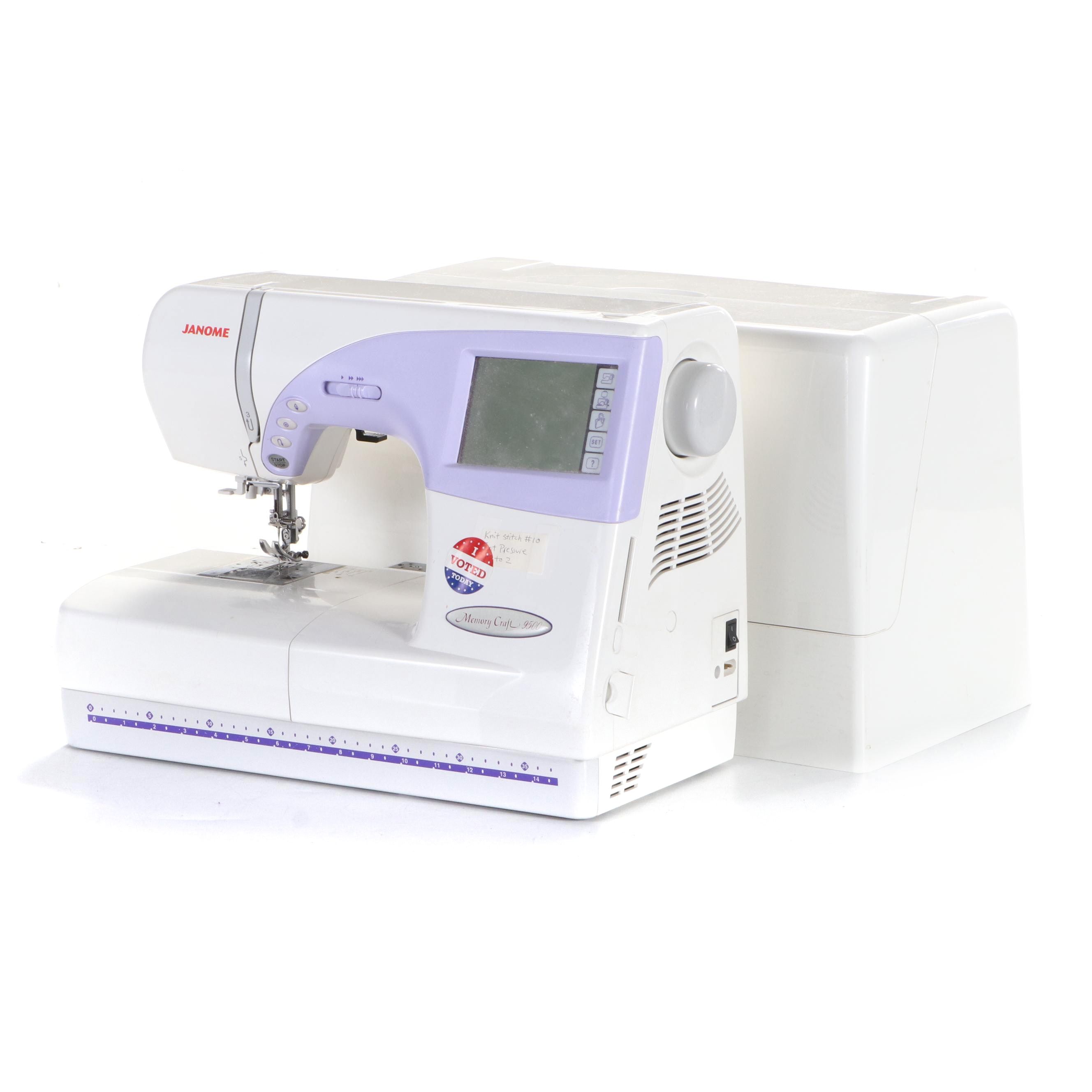 Janome Memory Craft 9500 Computerized Embroidery Machine