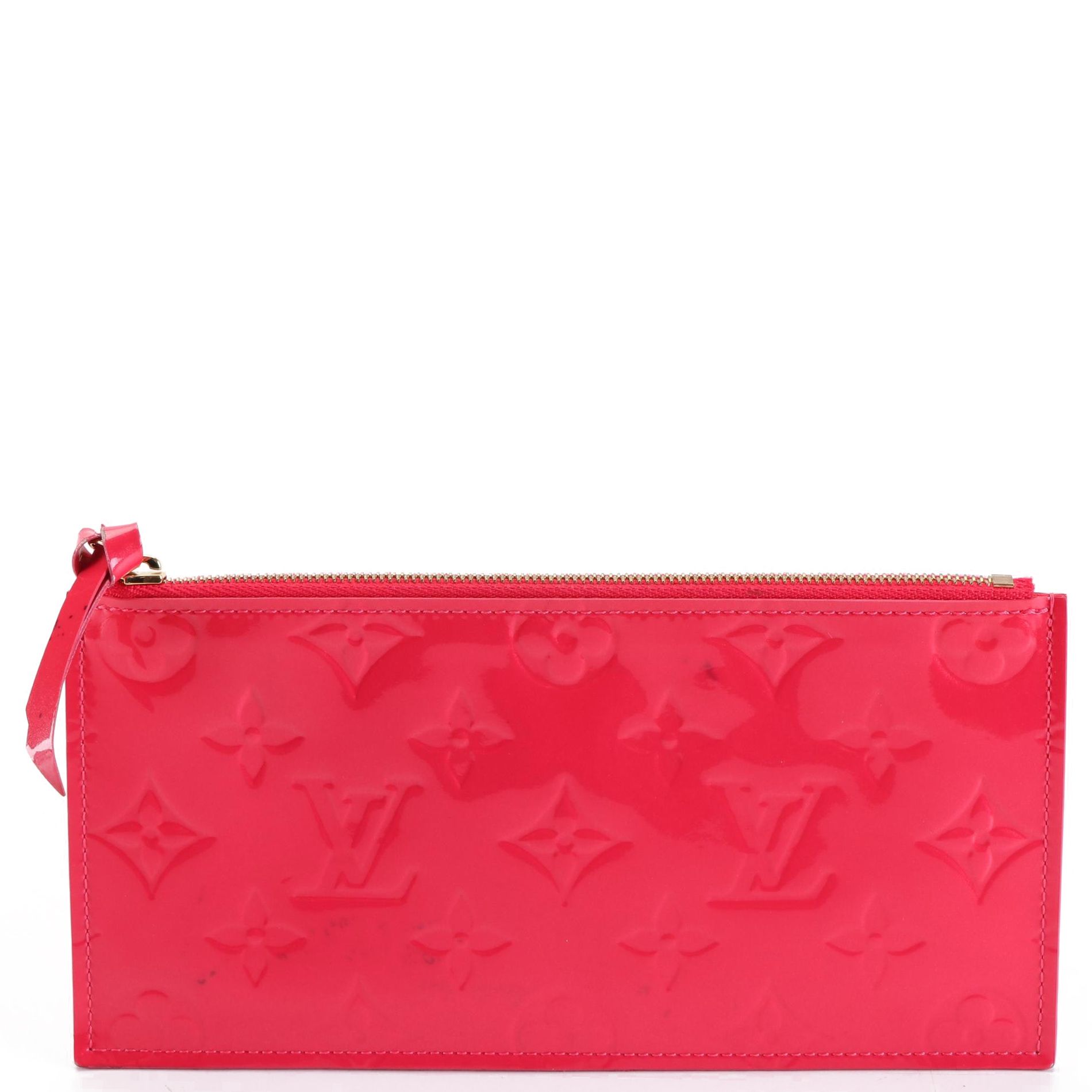 Louis Vuitton Félicie Pochette Zip Pouch Insert in Monogram Vernis Leather