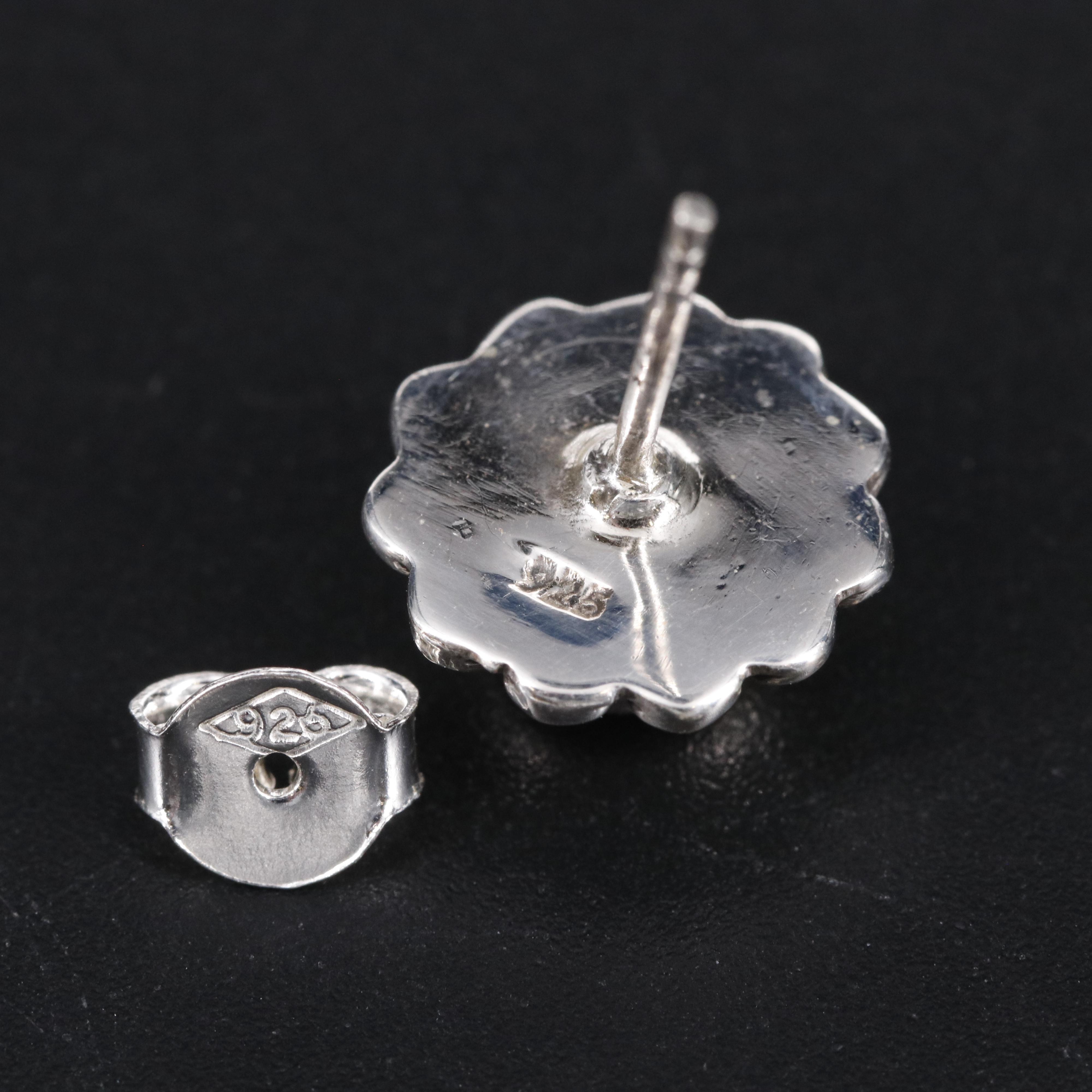 Sterling Silver Topaz Earrings