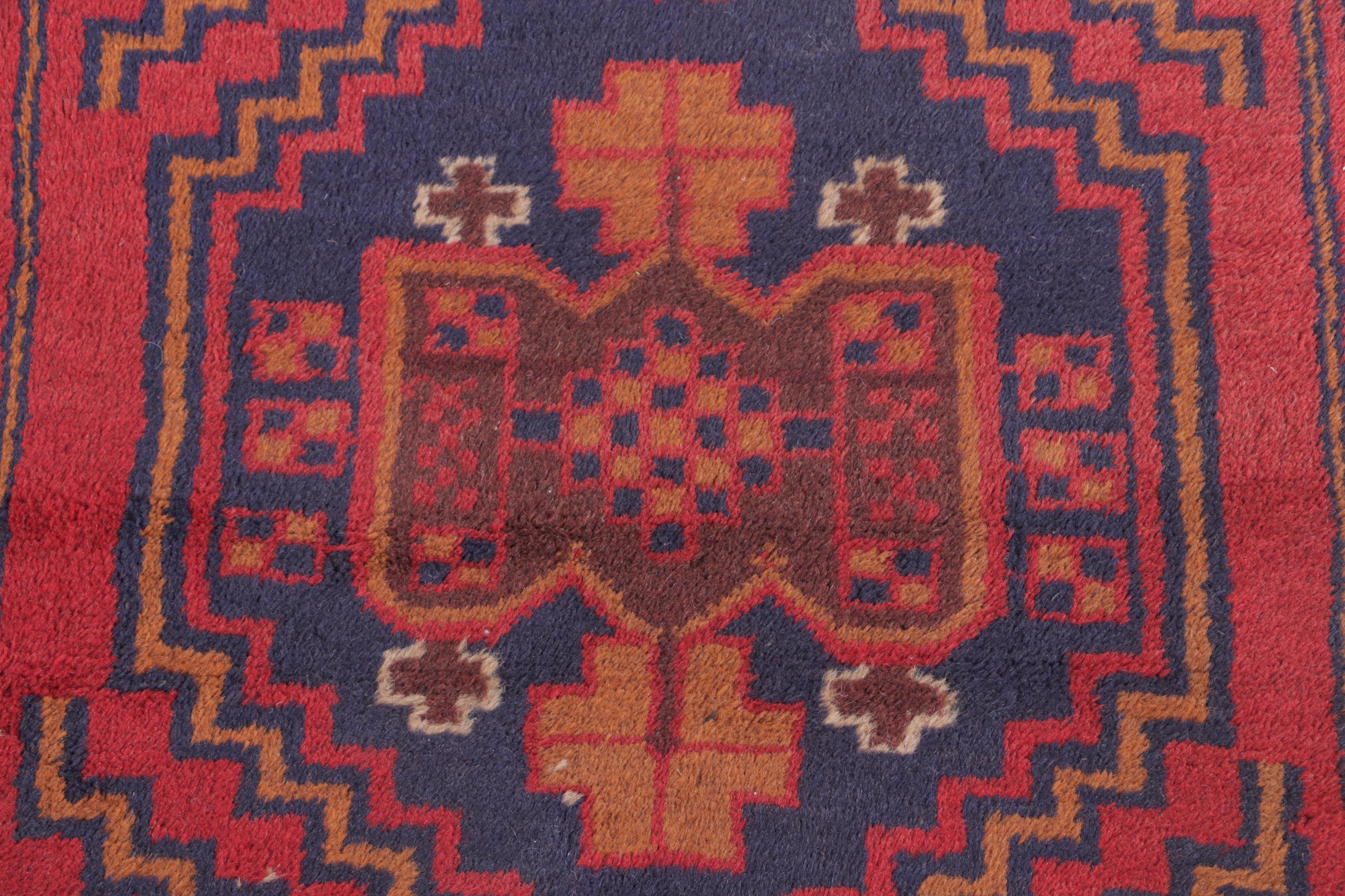 2'8 x 4'7 Hand-Knotted Afghan Taimani Accent Rug