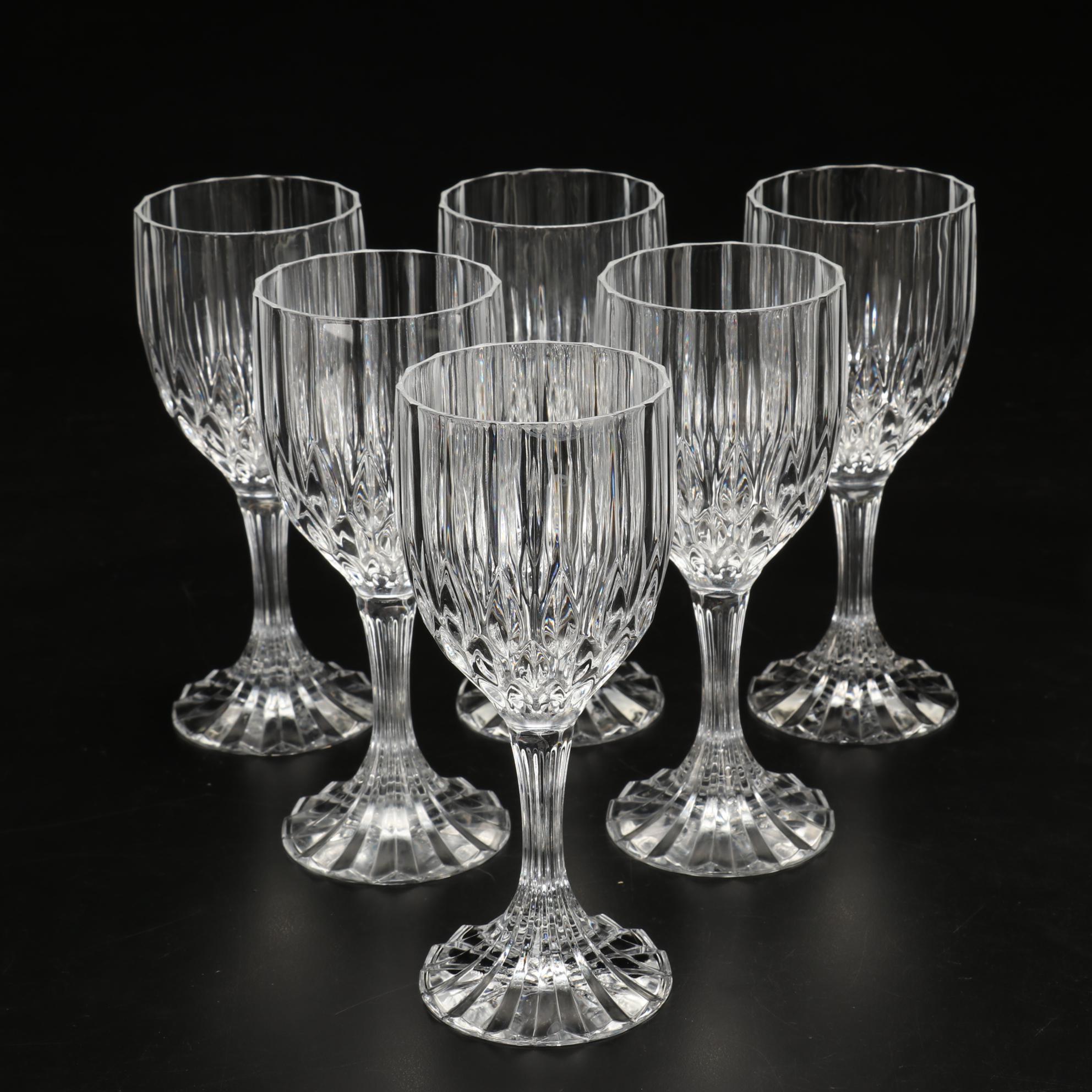 Cristal d'Arques-Durand "Bretagne" Wine Glasses and E&L Pitcher