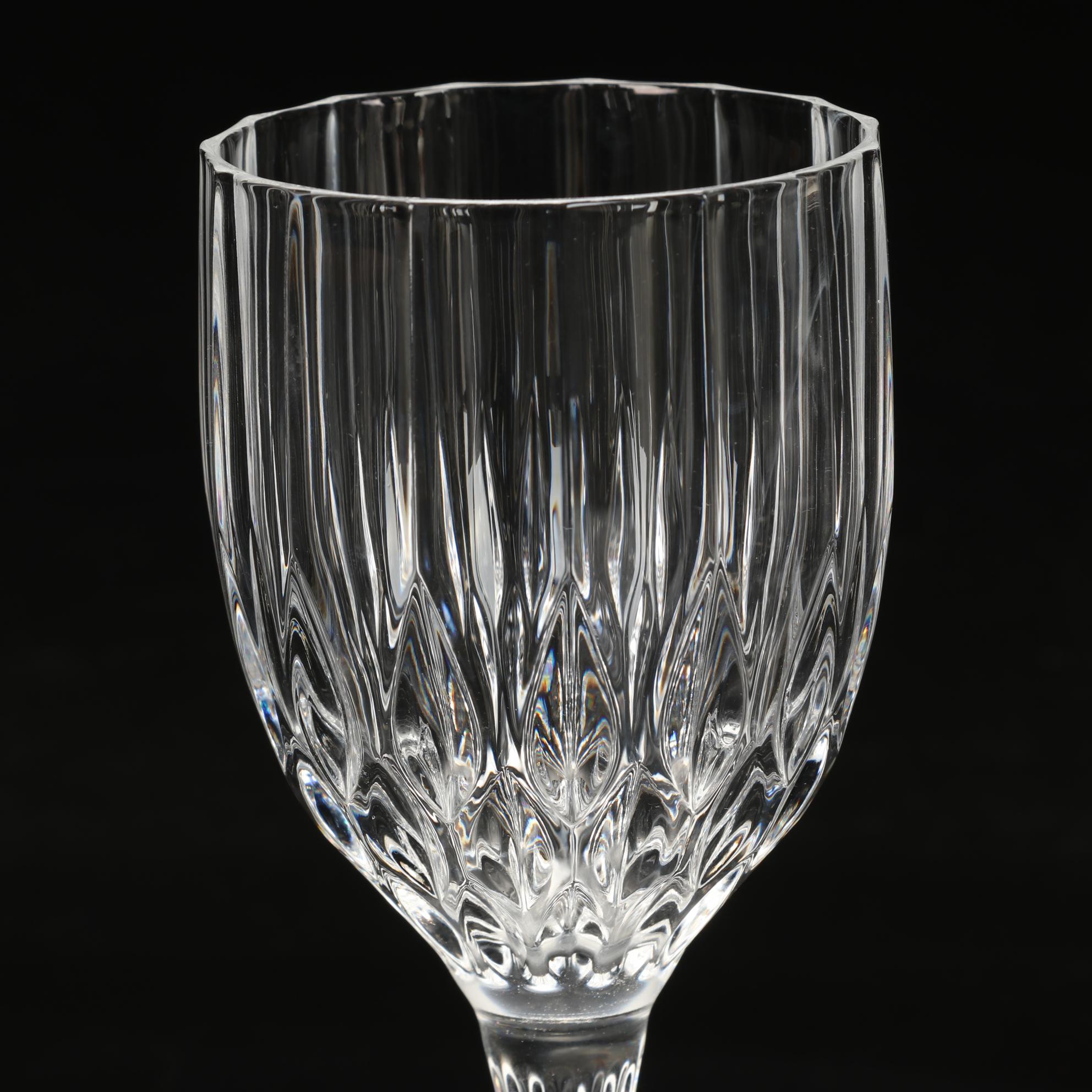 Cristal d'Arques-Durand "Bretagne" Wine Glasses and E&L Pitcher