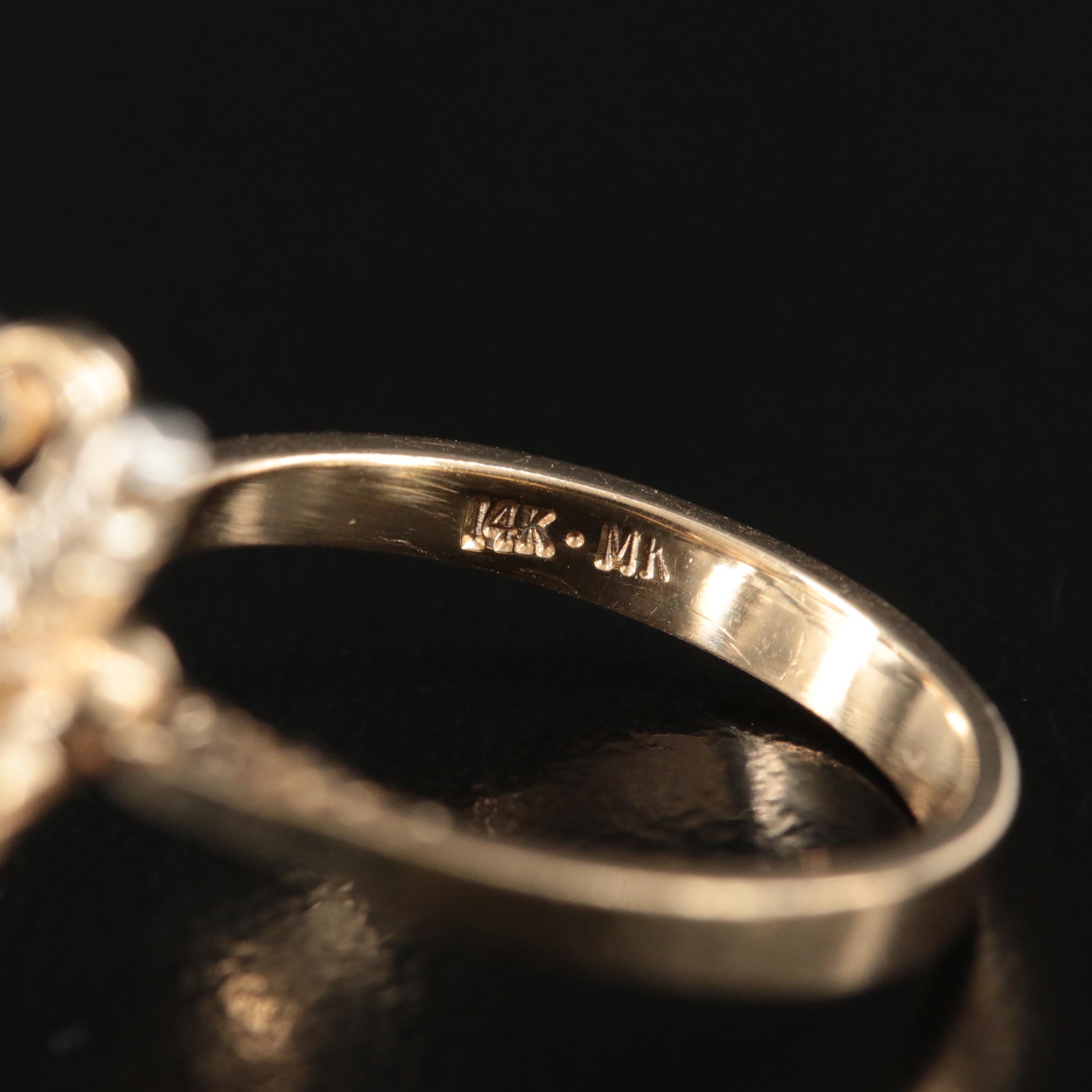 14K 0.04 CTW Diamond Butterfly Ring